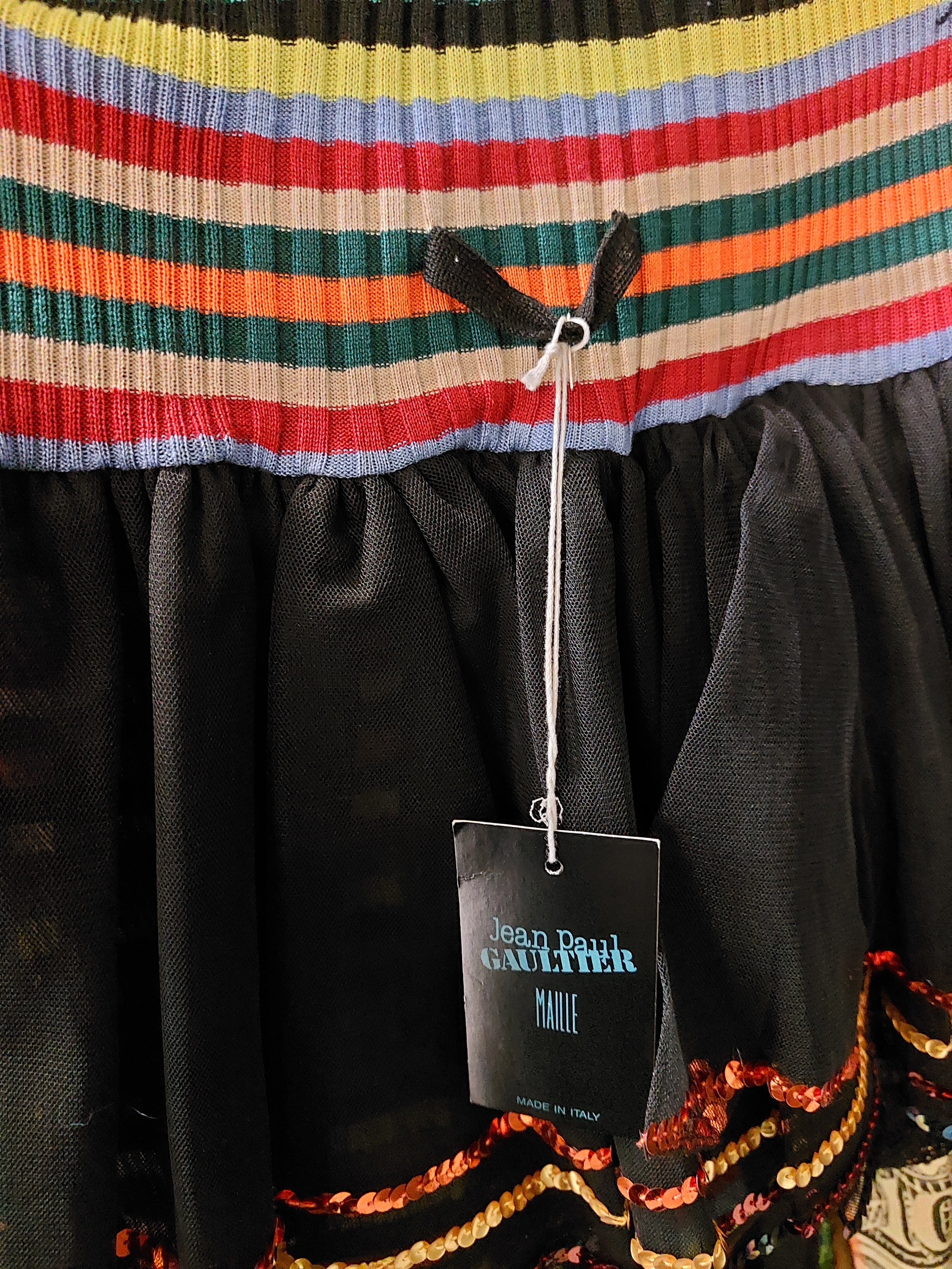 Vintage Woman Black Short Skirt with Shorts - Spring/Summer 1991