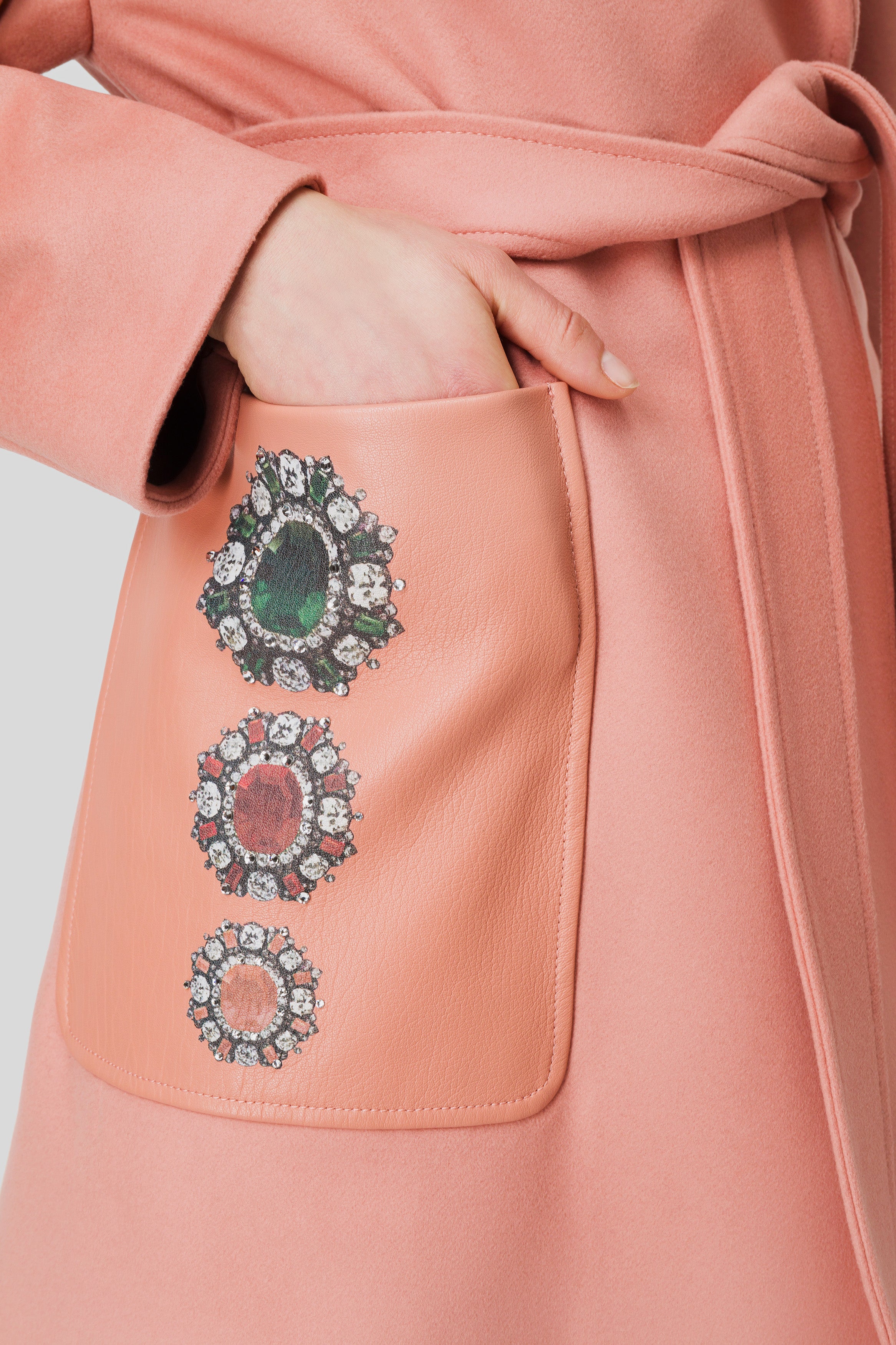 Antonio Croce Carina Jewel-Embellished Embroidered Coat