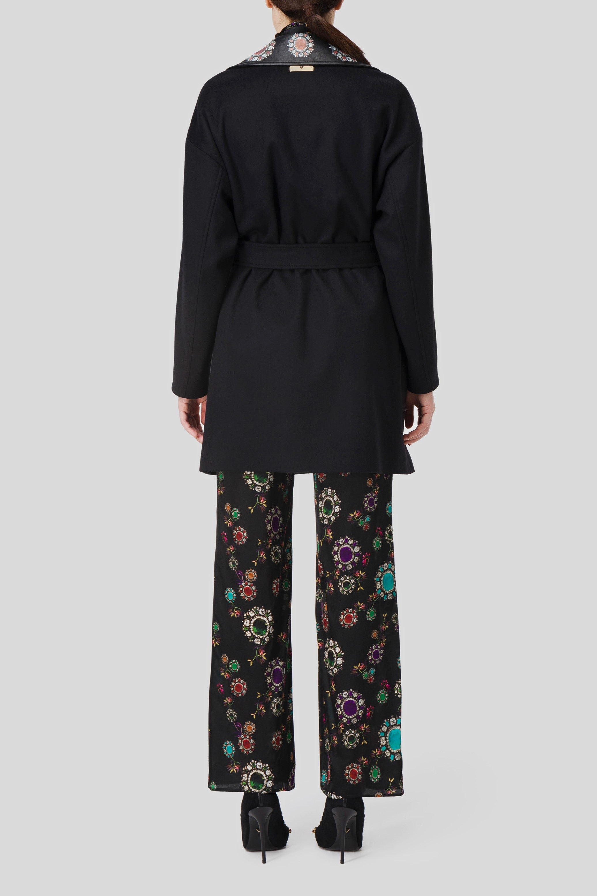 Antonio Croce Carina Jewel-Embellished Embroidered Coat