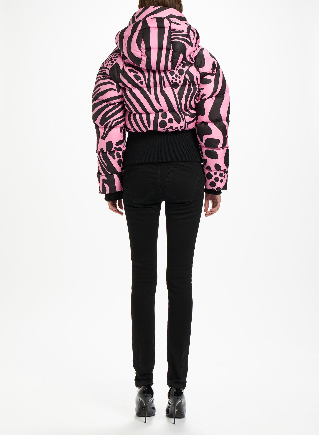 Fuzzi Woman Cropped Puffer Jacket