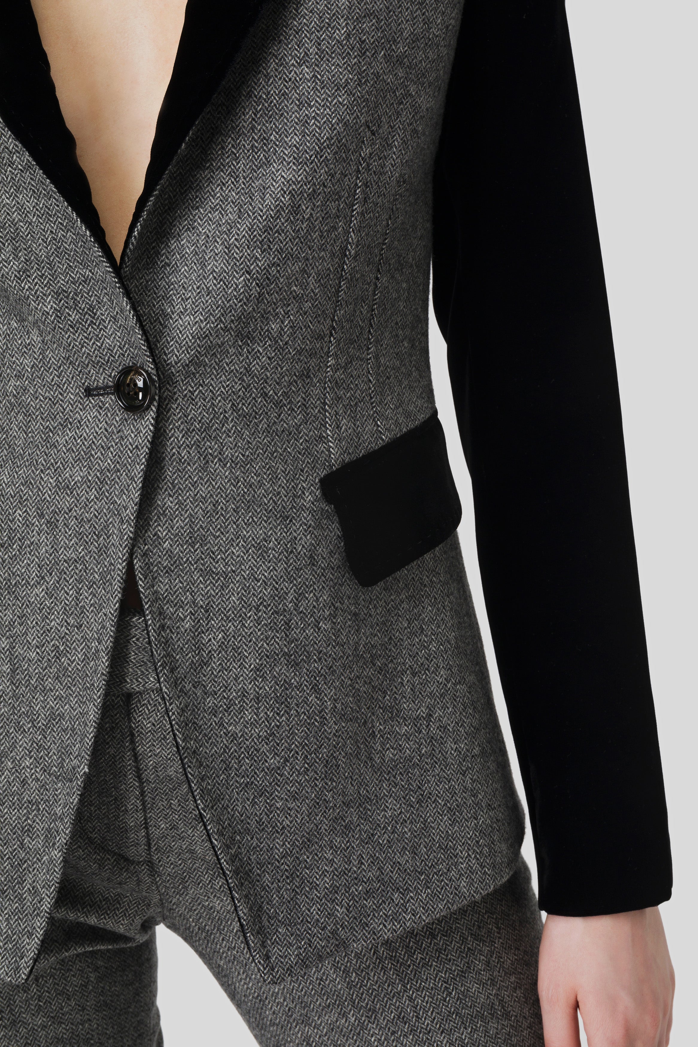 Antonio Croce Griselide Blazer with Velvet Accents
