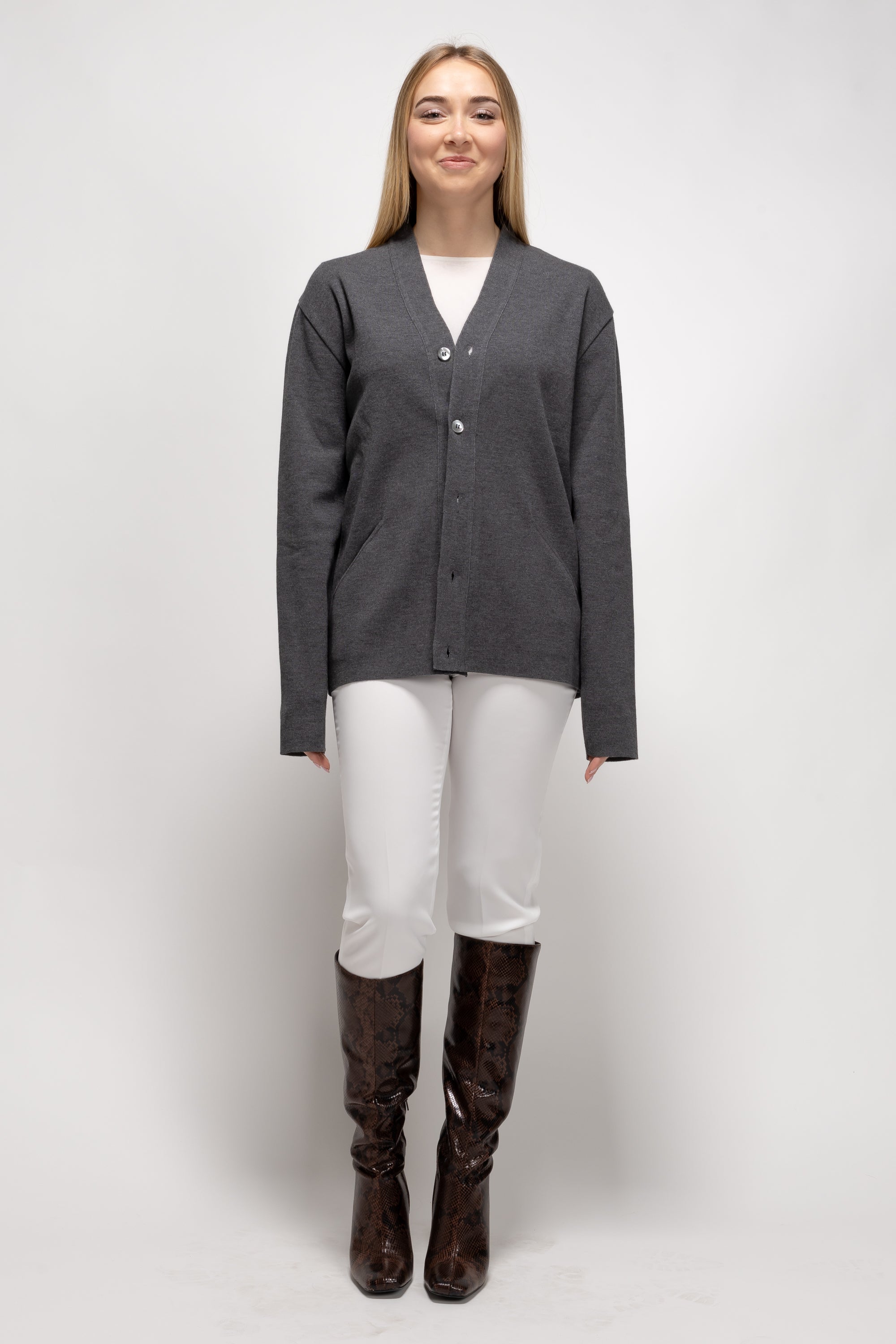 Vintage Woman Grey Cardigan - Autumn/Winter 1993