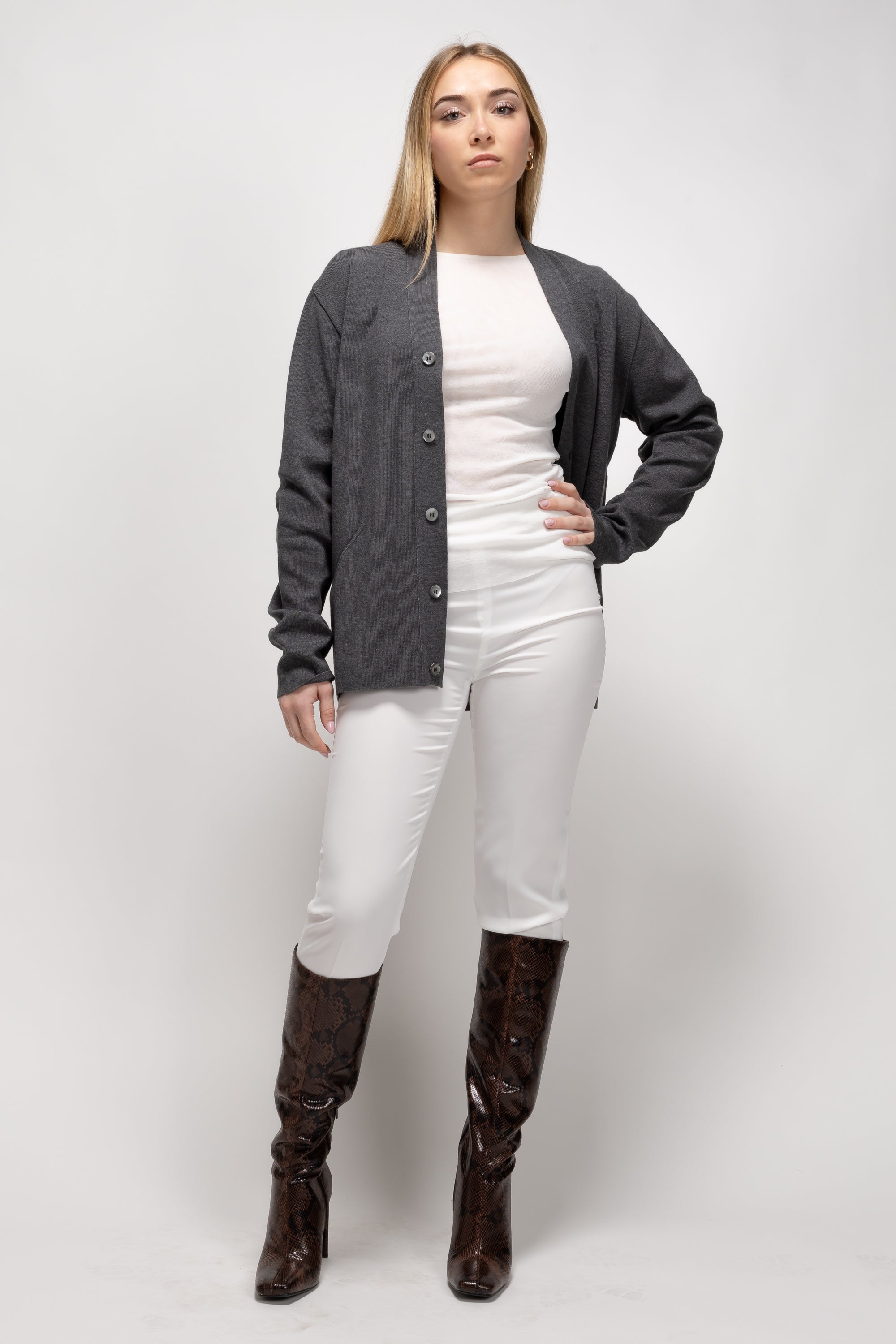 Vintage Woman Grey Cardigan - Autumn/Winter 1993