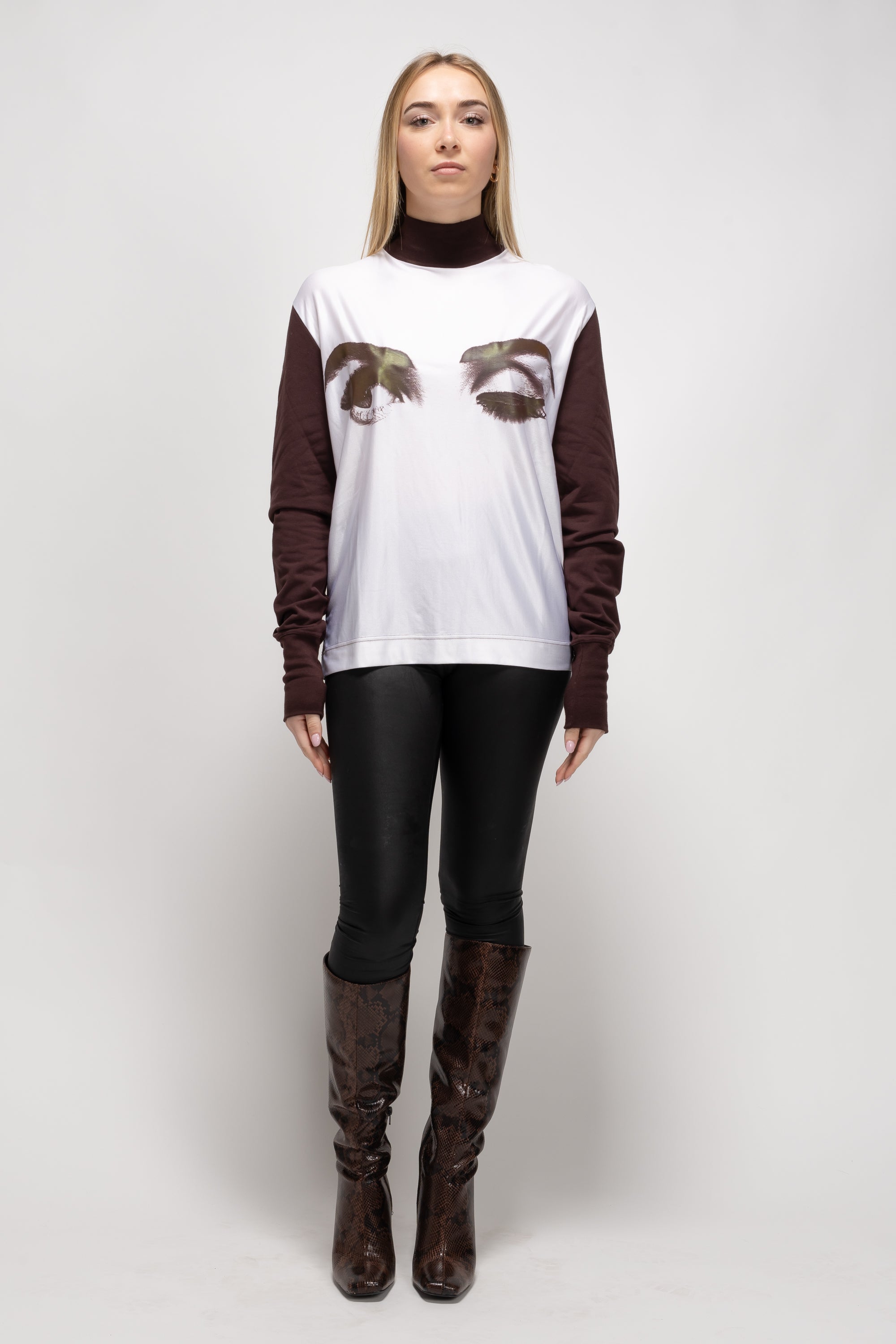 Vintage Woman Eye Graphic Sweater - Autumn/Winter 1992