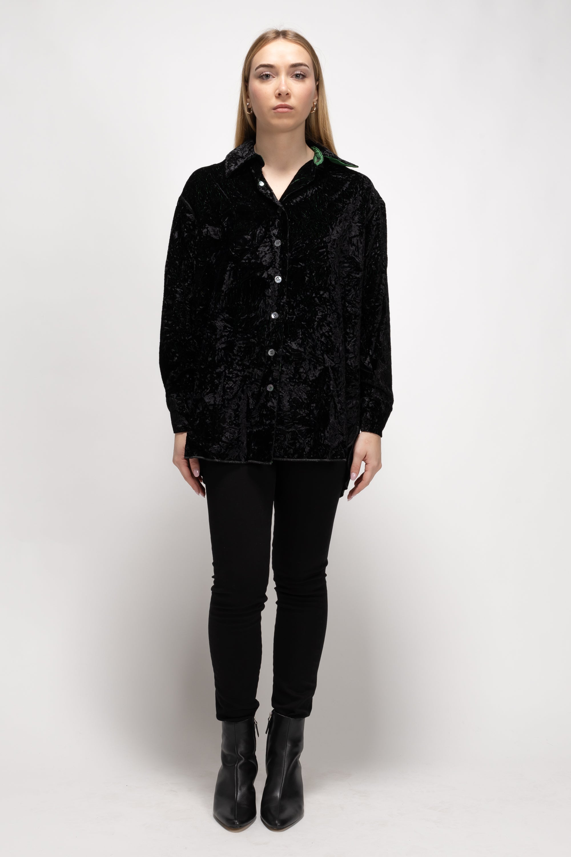 Vintage Woman Velvet Overshirt/Jacket - Autumn/Winter 1993