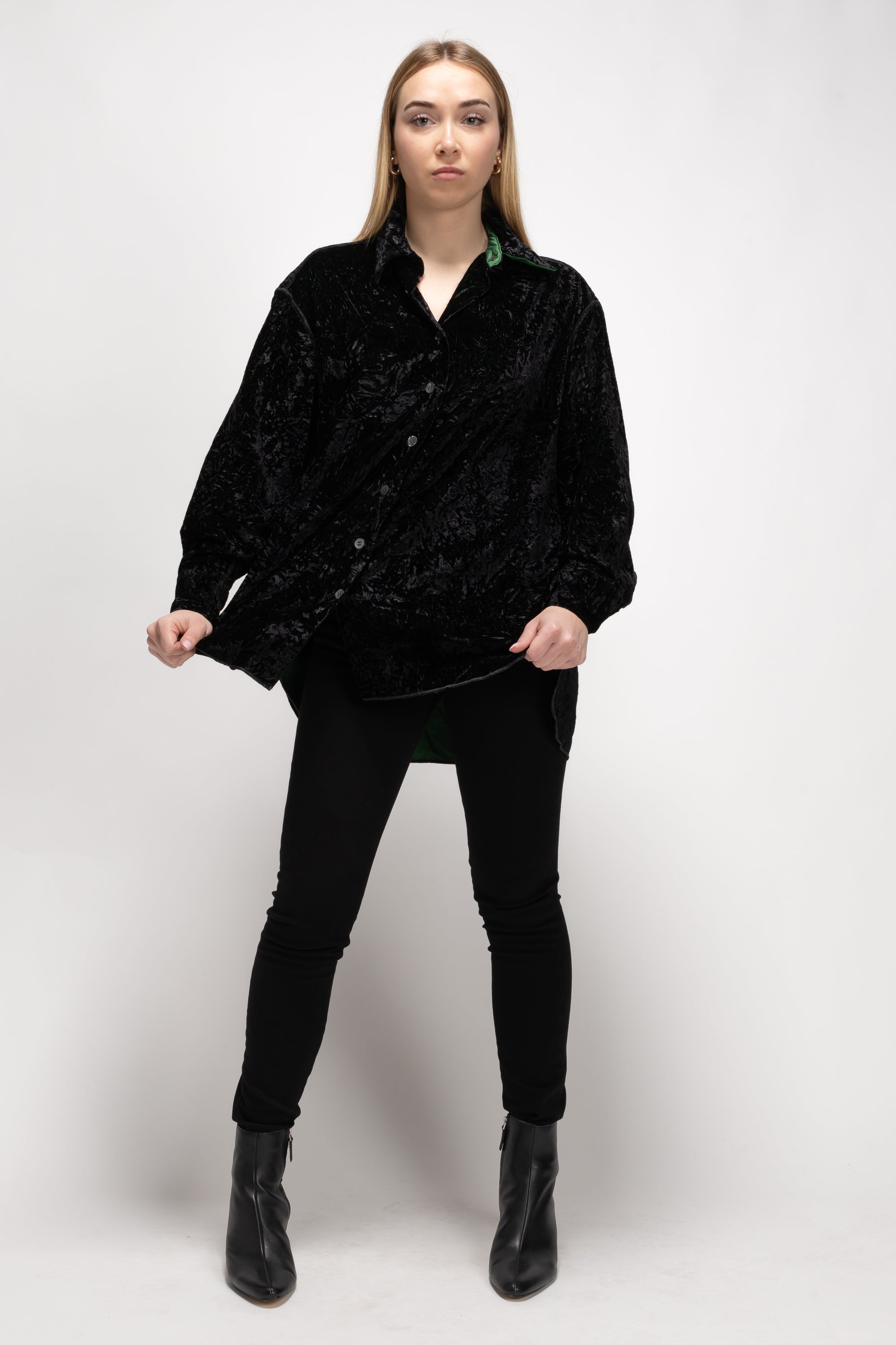 Vintage Woman Velvet Overshirt/Jacket - Autumn/Winter 1993