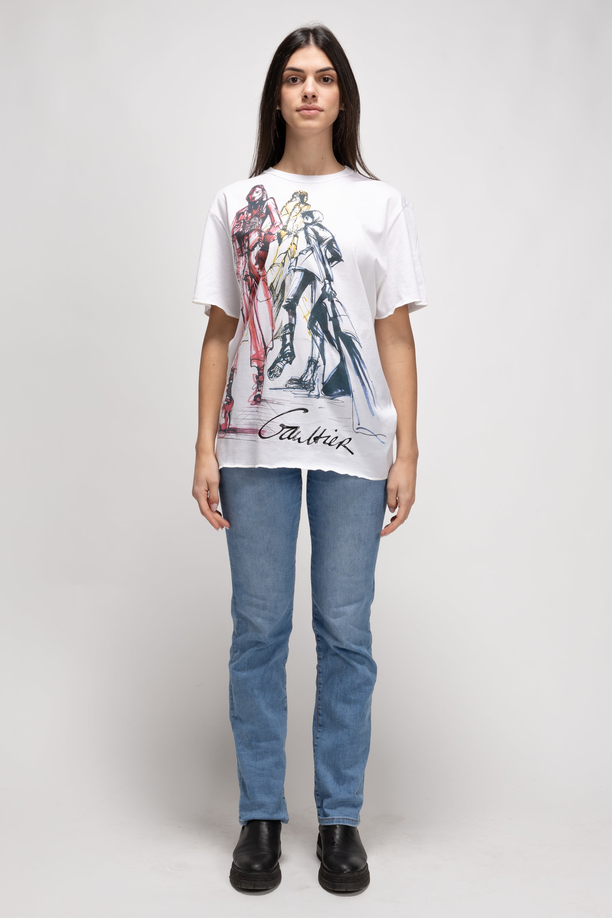 Vintage Woman White Graphic T-Shirt - Spring/Summer 1993