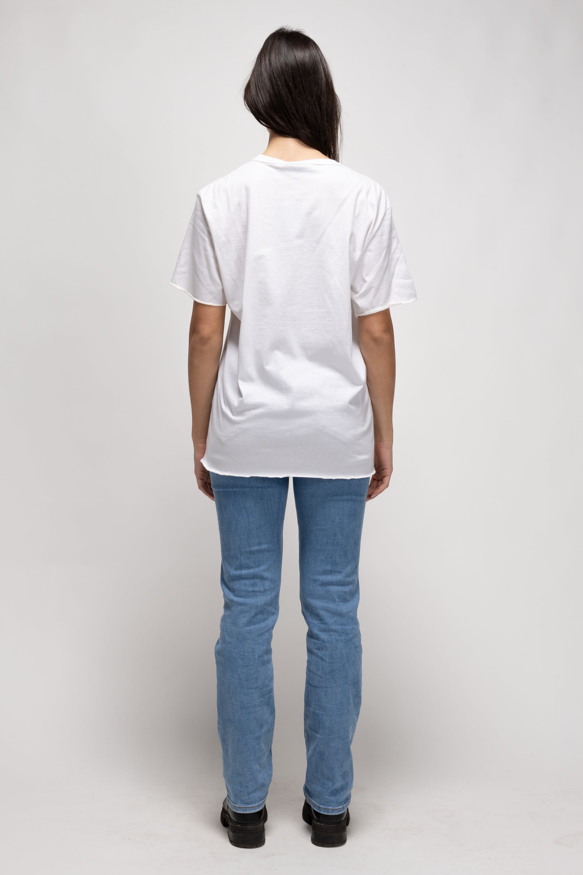 Vintage Woman White Graphic T-Shirt - Spring/Summer 1993