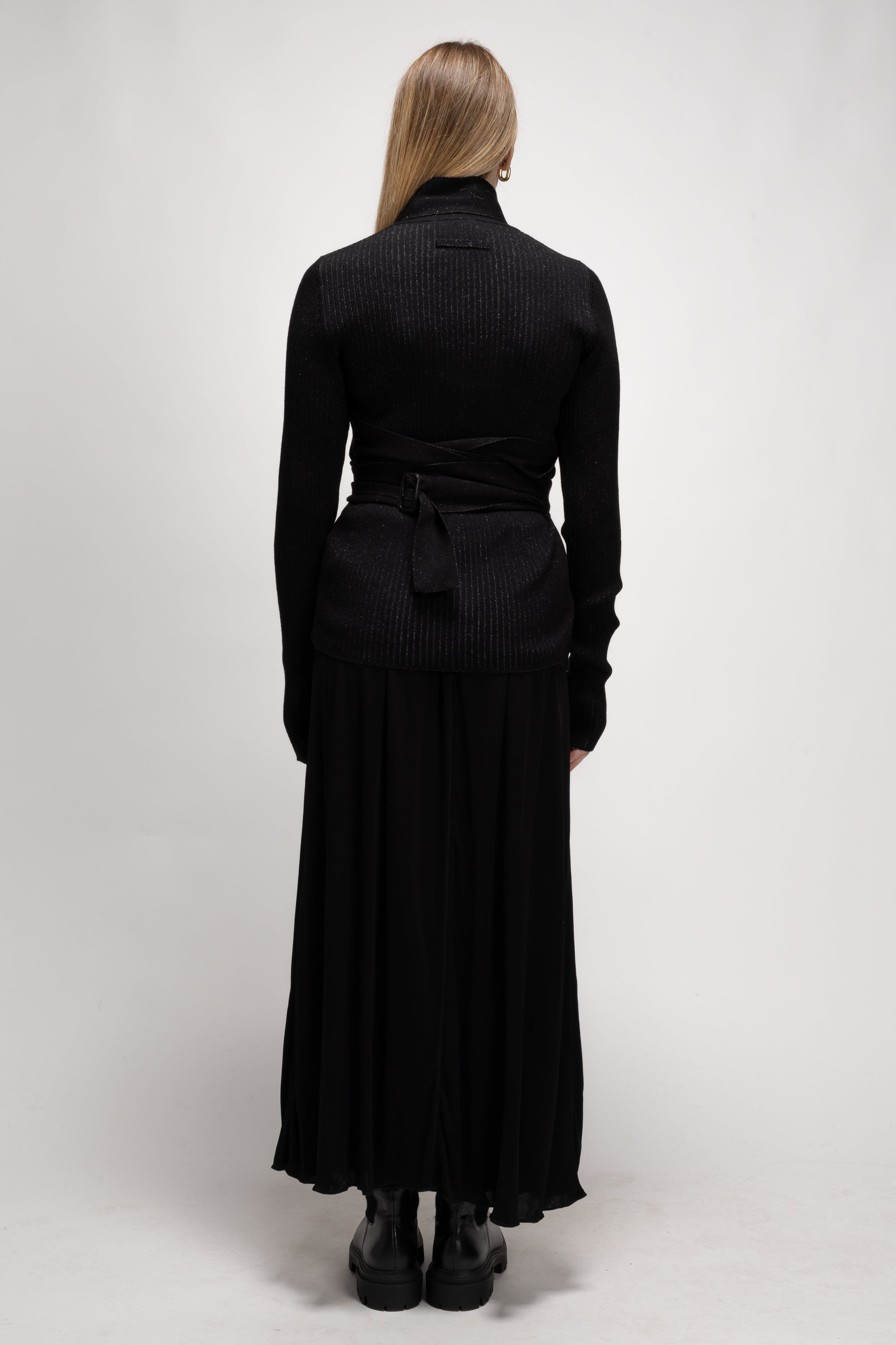Vintage Woman Black Top with Shapeable Laces - Autumn/Winter 1993