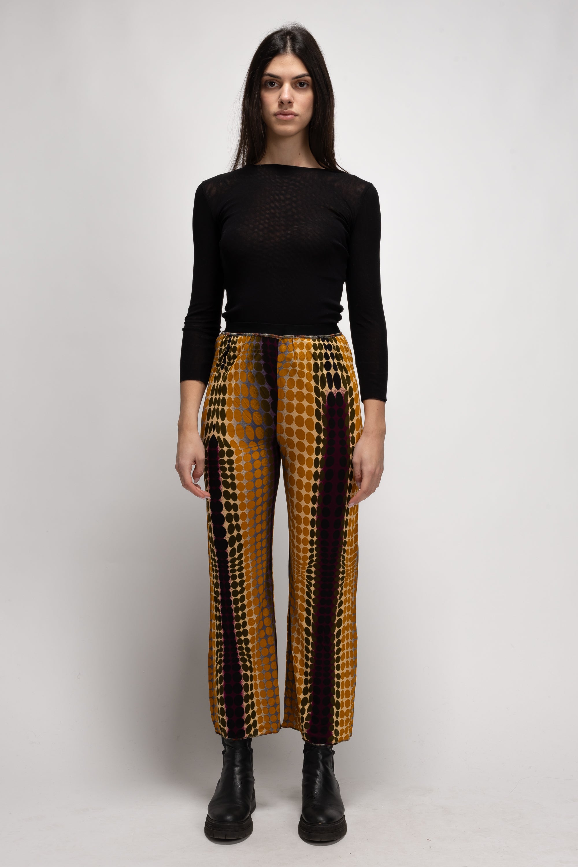 Vintage Woman Patchwork Pants - Autumn/Winter 1995