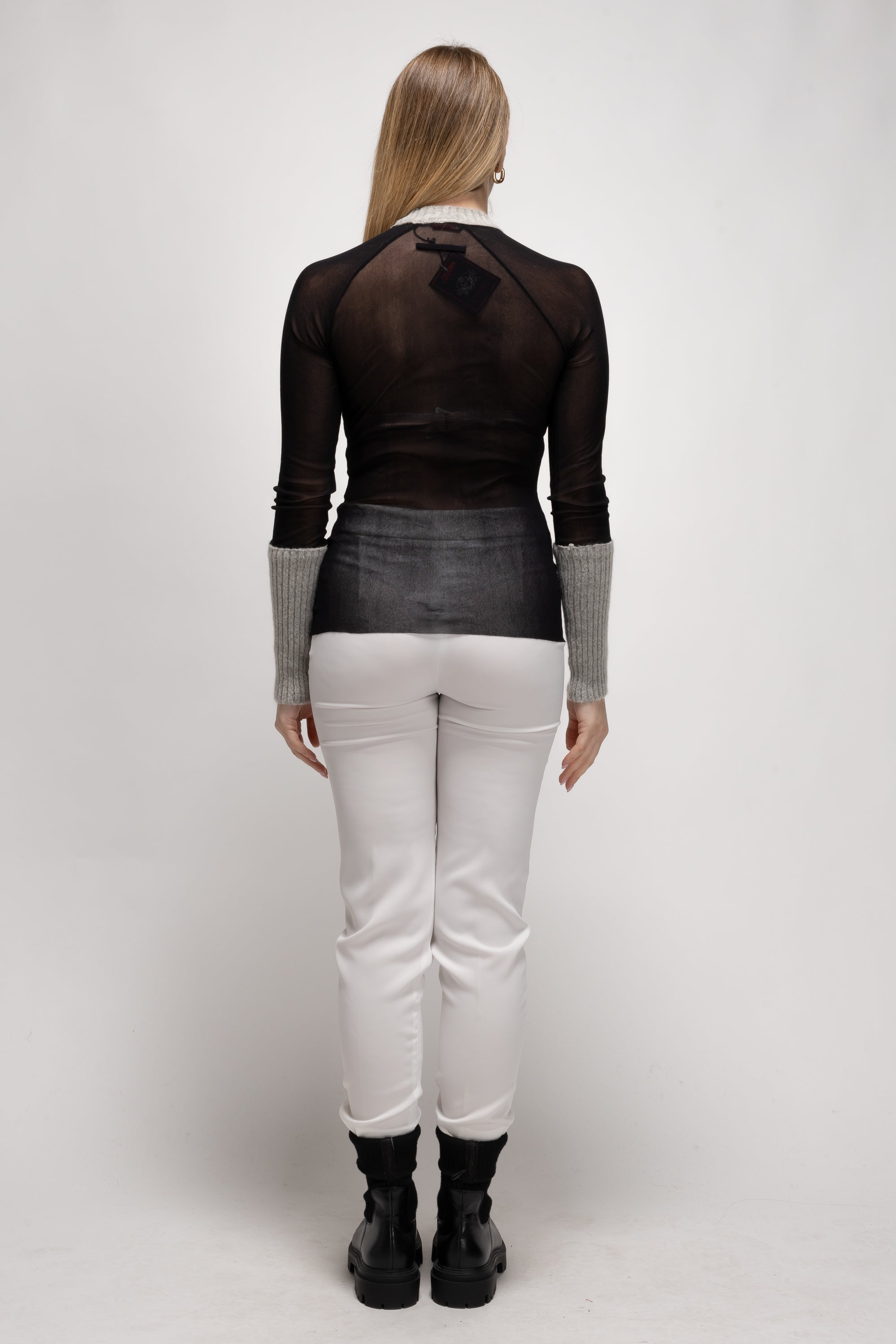 Vintage Woman Tulle and Wool Top - Autumn/Winter 1997