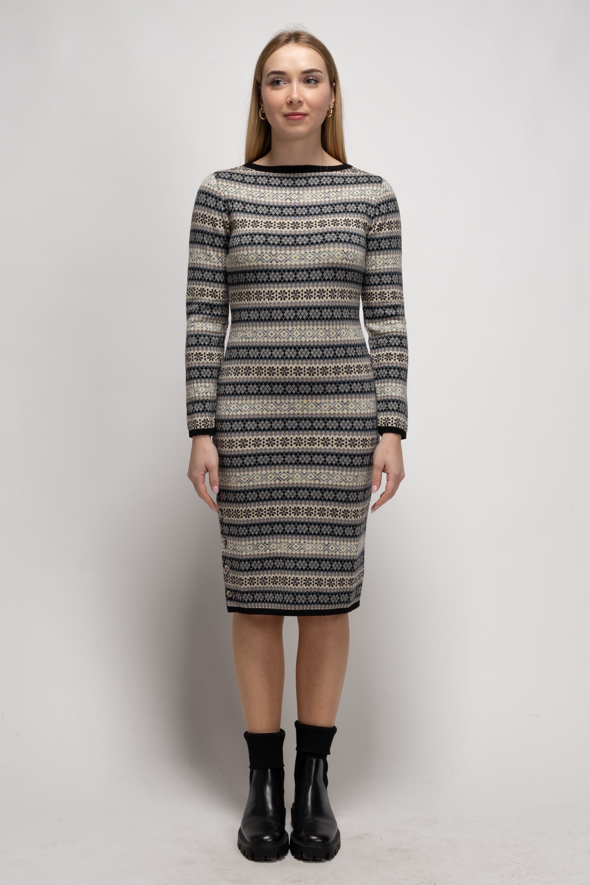 Vintage Woman Warm Mini Dress - Autumn/Winter 1990