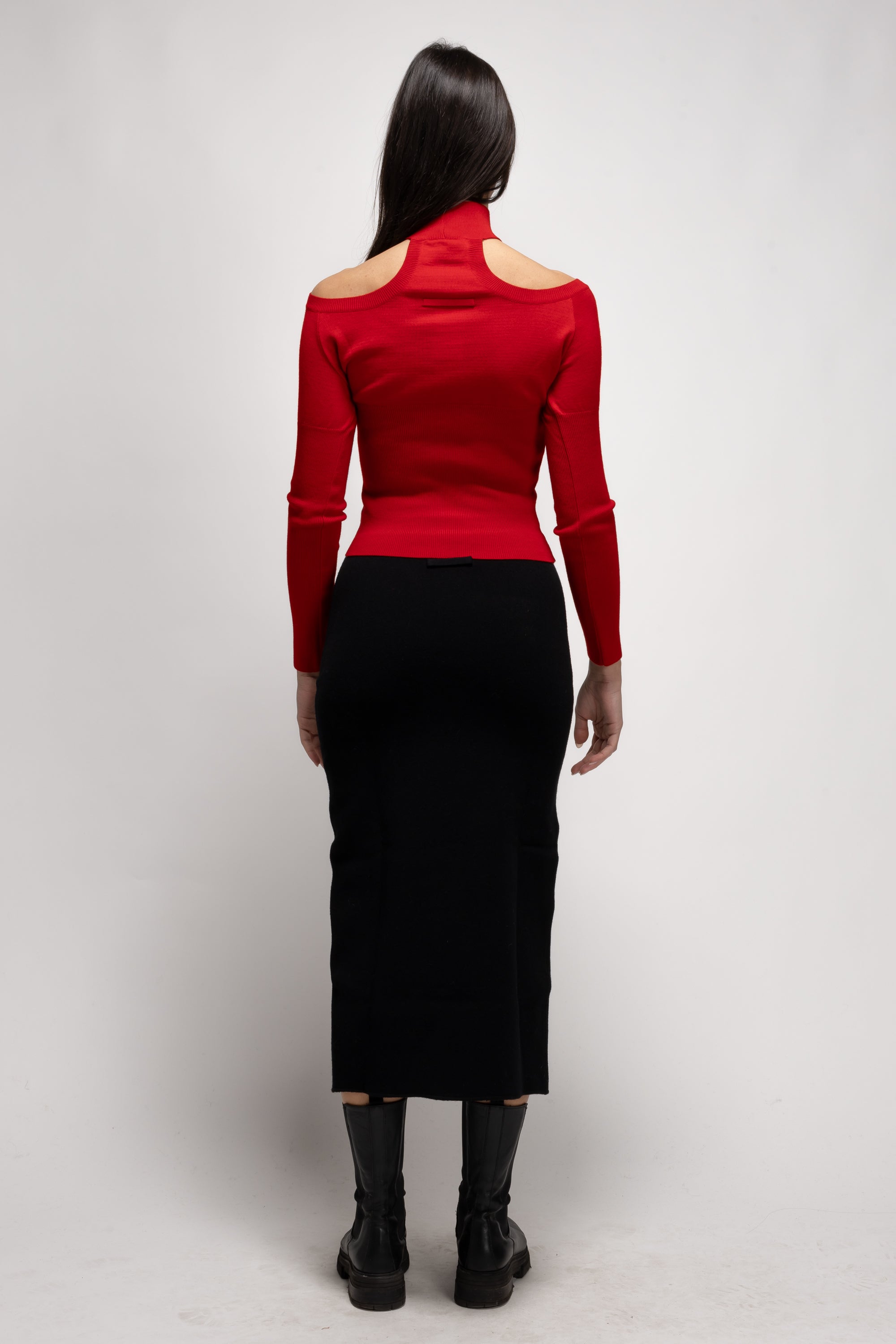 Vintage Woman Red Knit Top - Autumn/Winter 1991