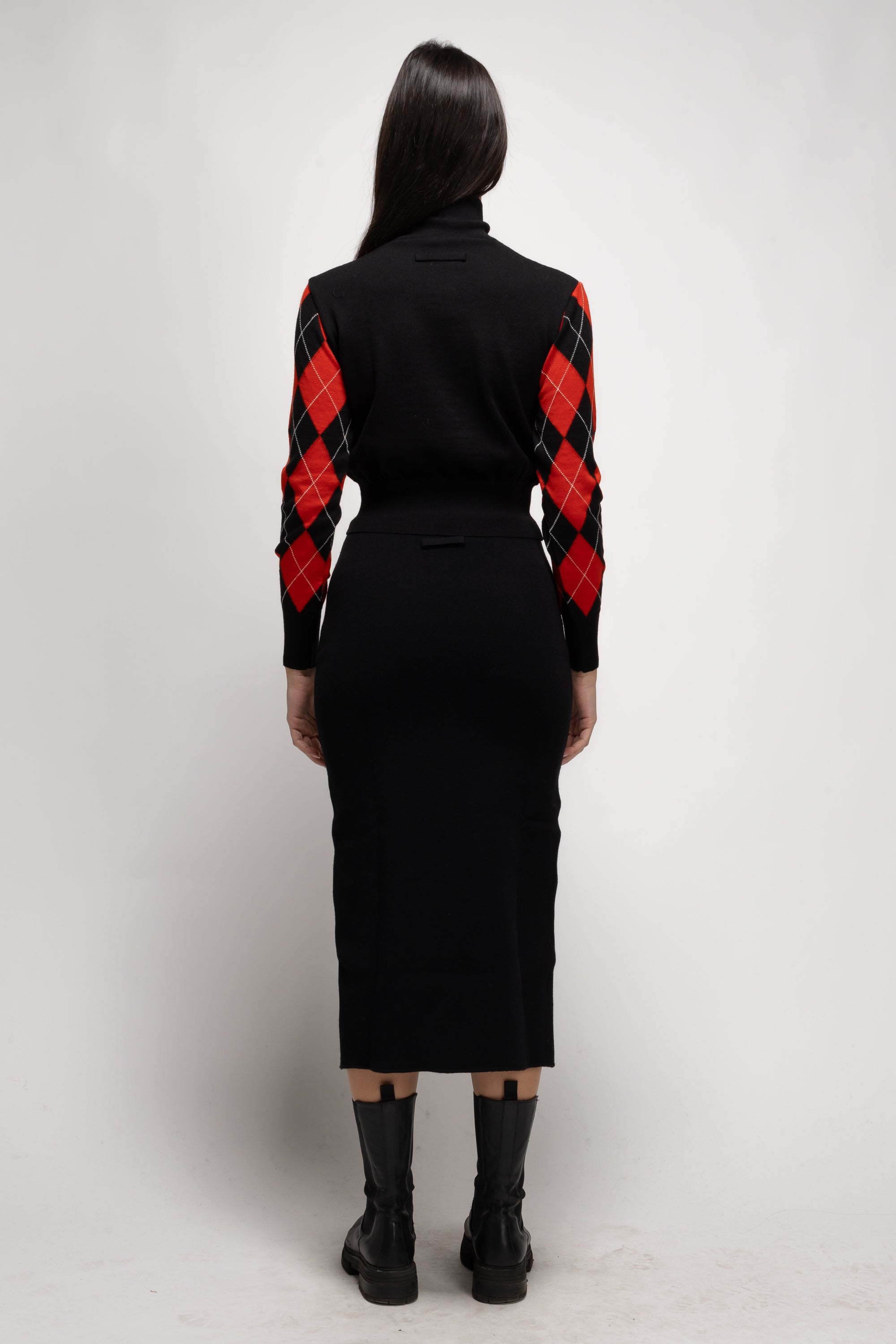 Vintage Woman Black and Red Sweater - Autumn/Winter 1992