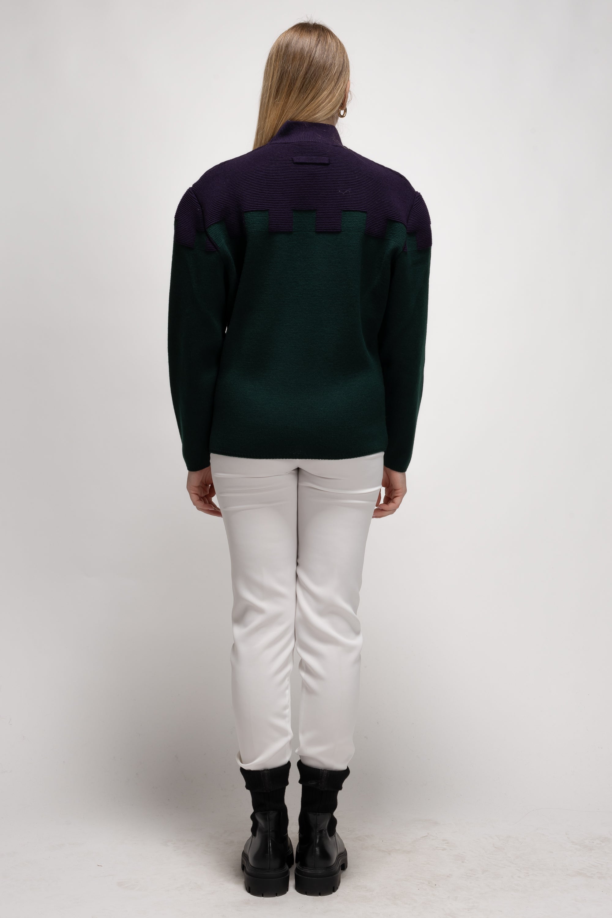 Vintage Woman Color-Blocked Sweater - Autumn/Winter 1988