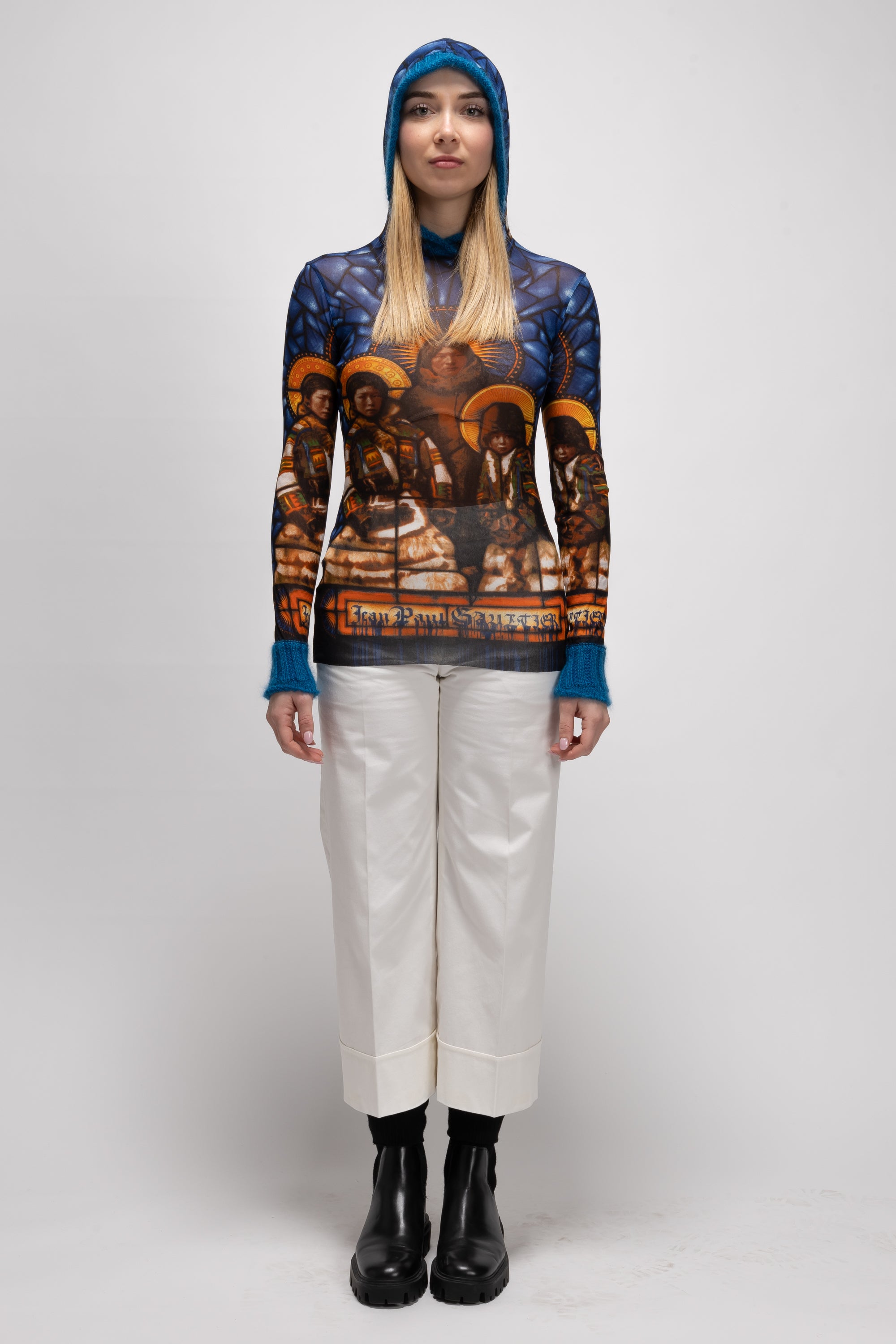 Vintage Woman Blue Longsleeve Top - Autumn/Winter 1998