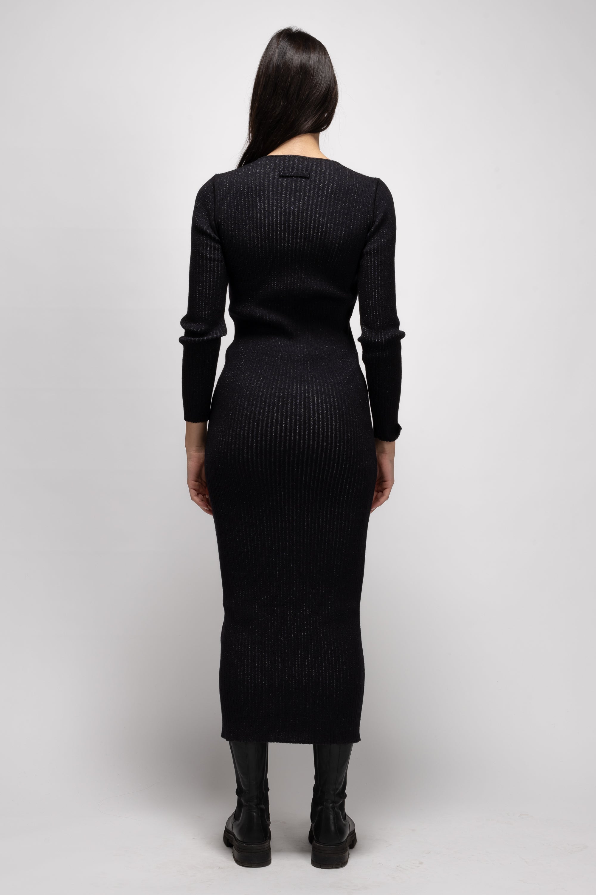 Vintage Woman Black Knit Dress - Autumn/Winter 1993