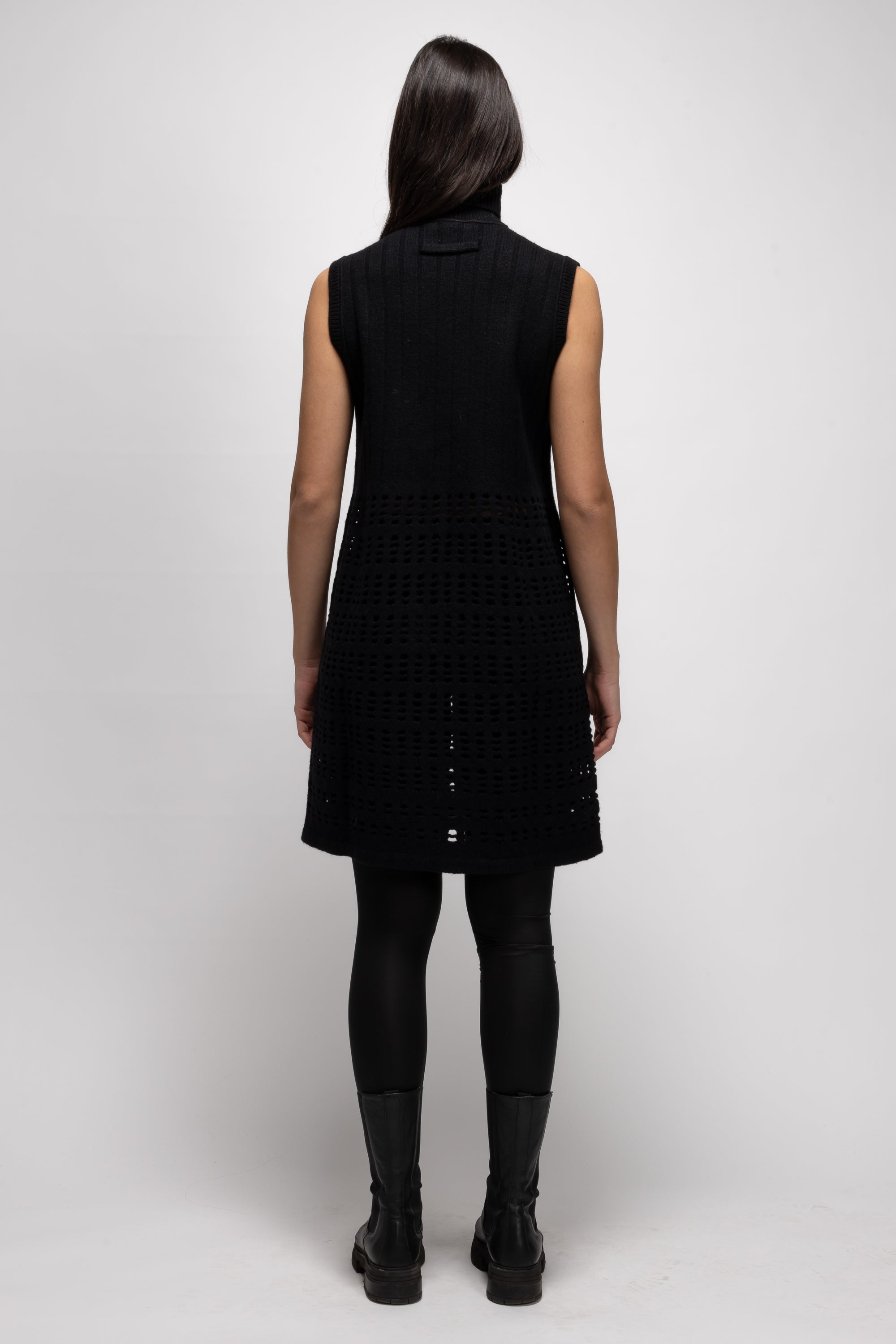 Vintage Woman Black Top Cut Out - Autumn/Winter 1993