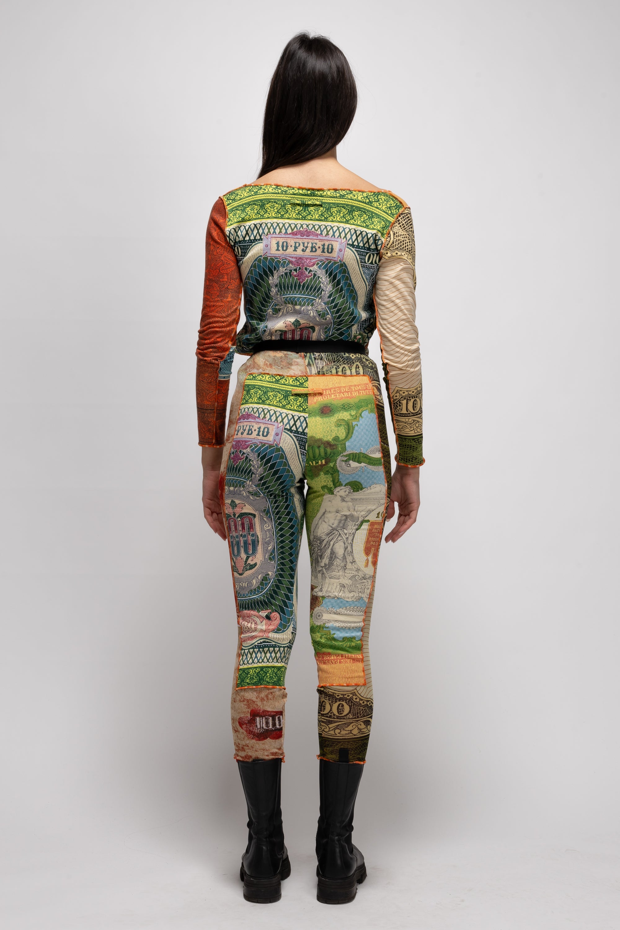 Vintage Woman Patchwork Leggings - Spring/Summer 1994