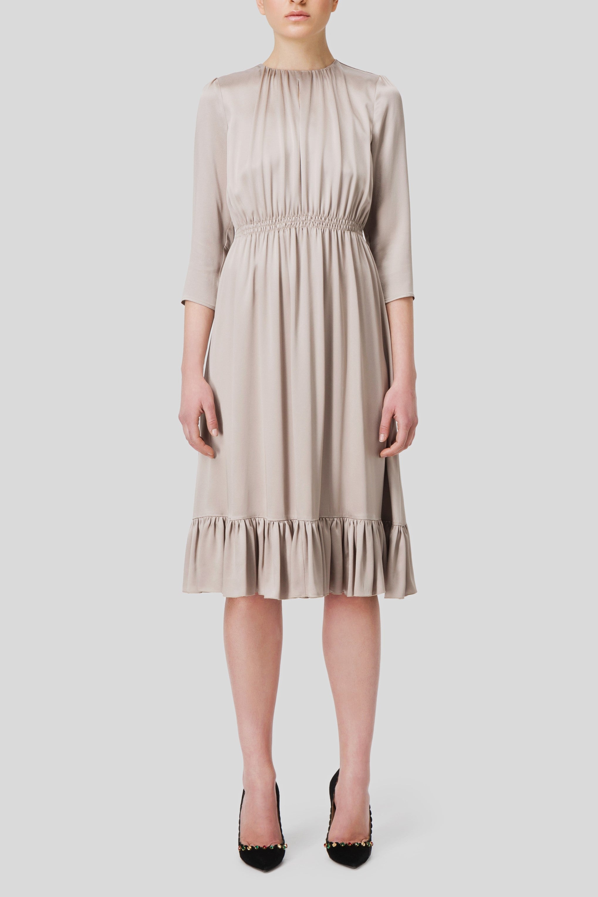 Antonio Croce Agea Ruffle Hem Dress