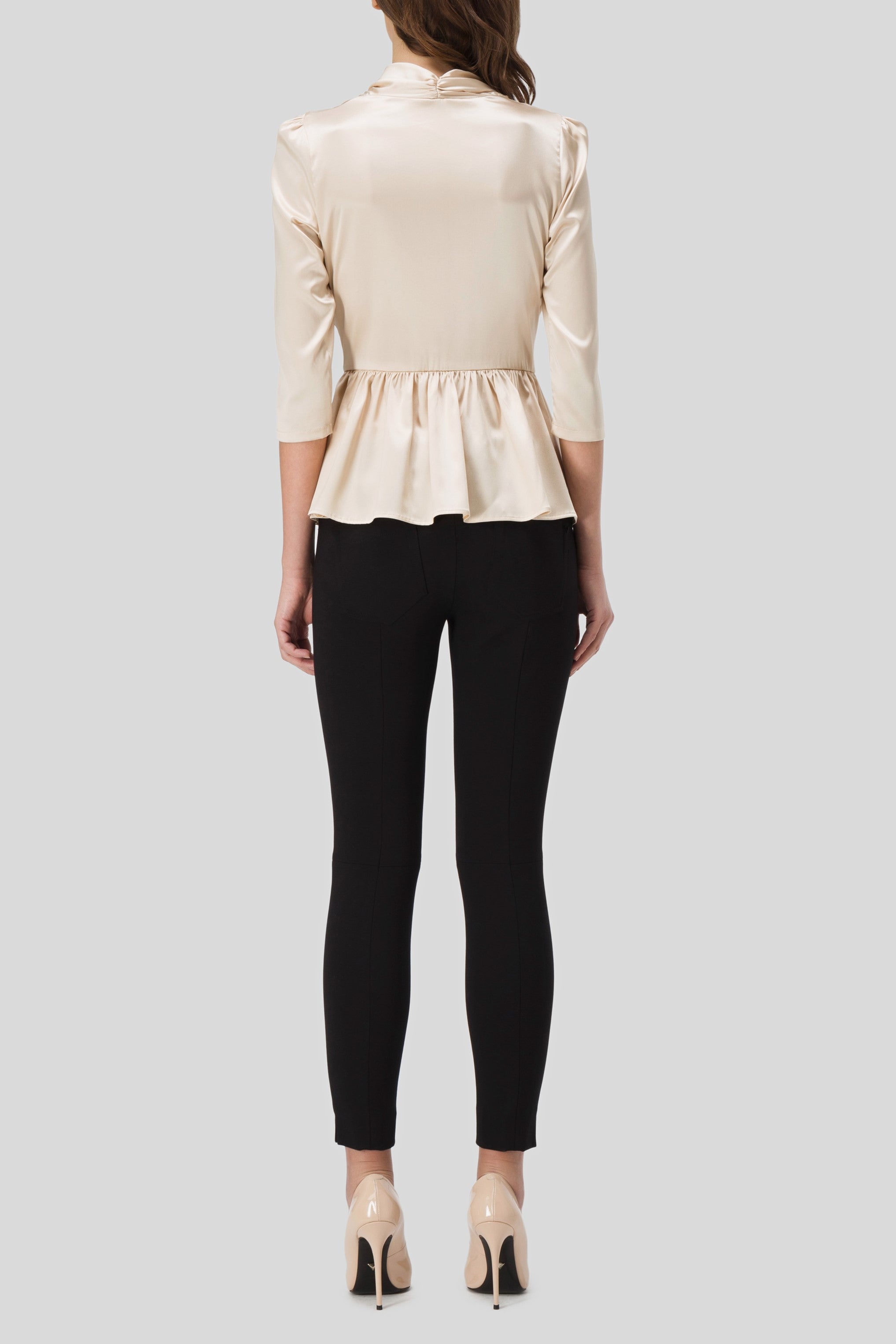 Antonio Croce Blerry Wrap Blouse with Ruffle Detail