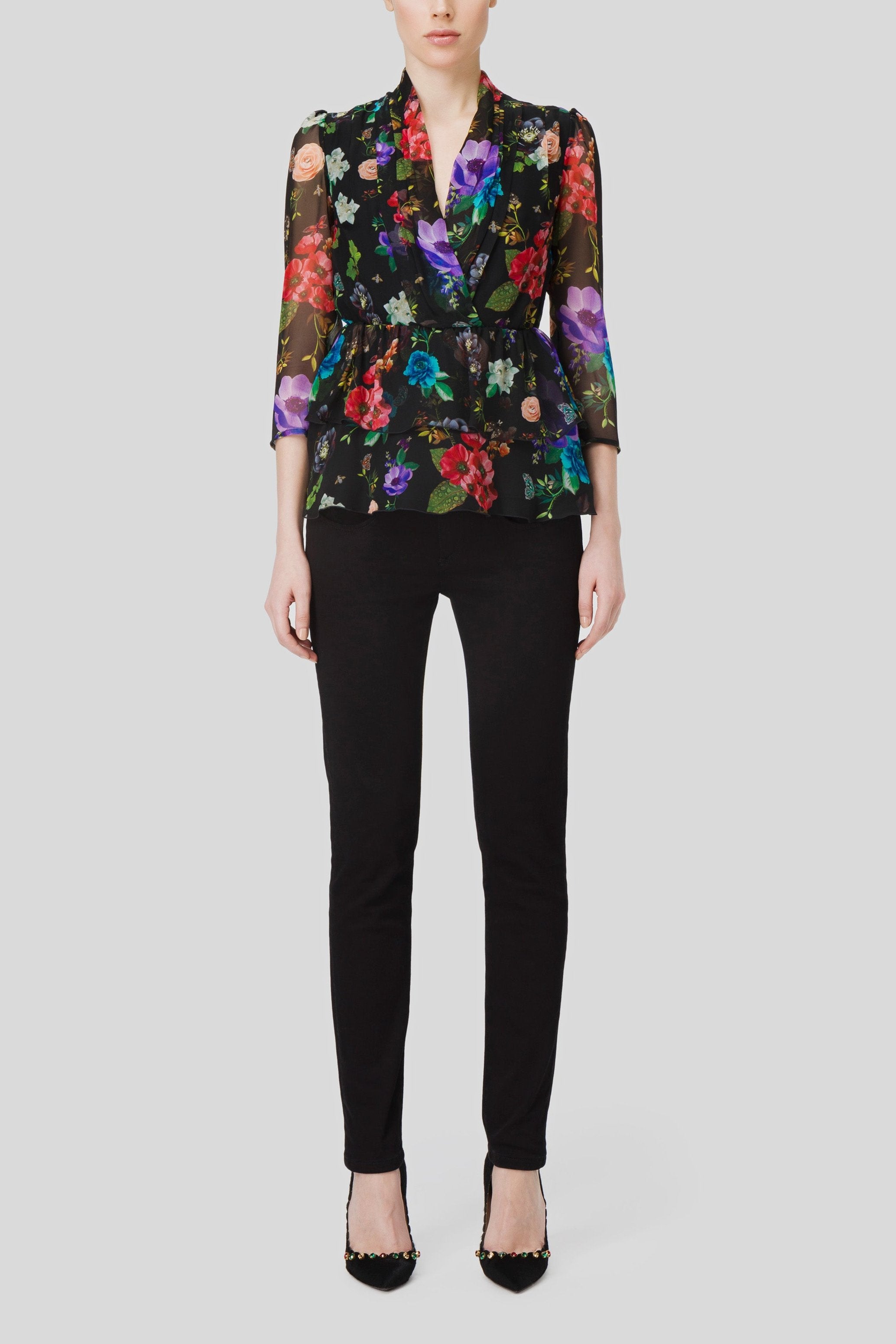 Antonio Croce Brizia Floral Print Blouse