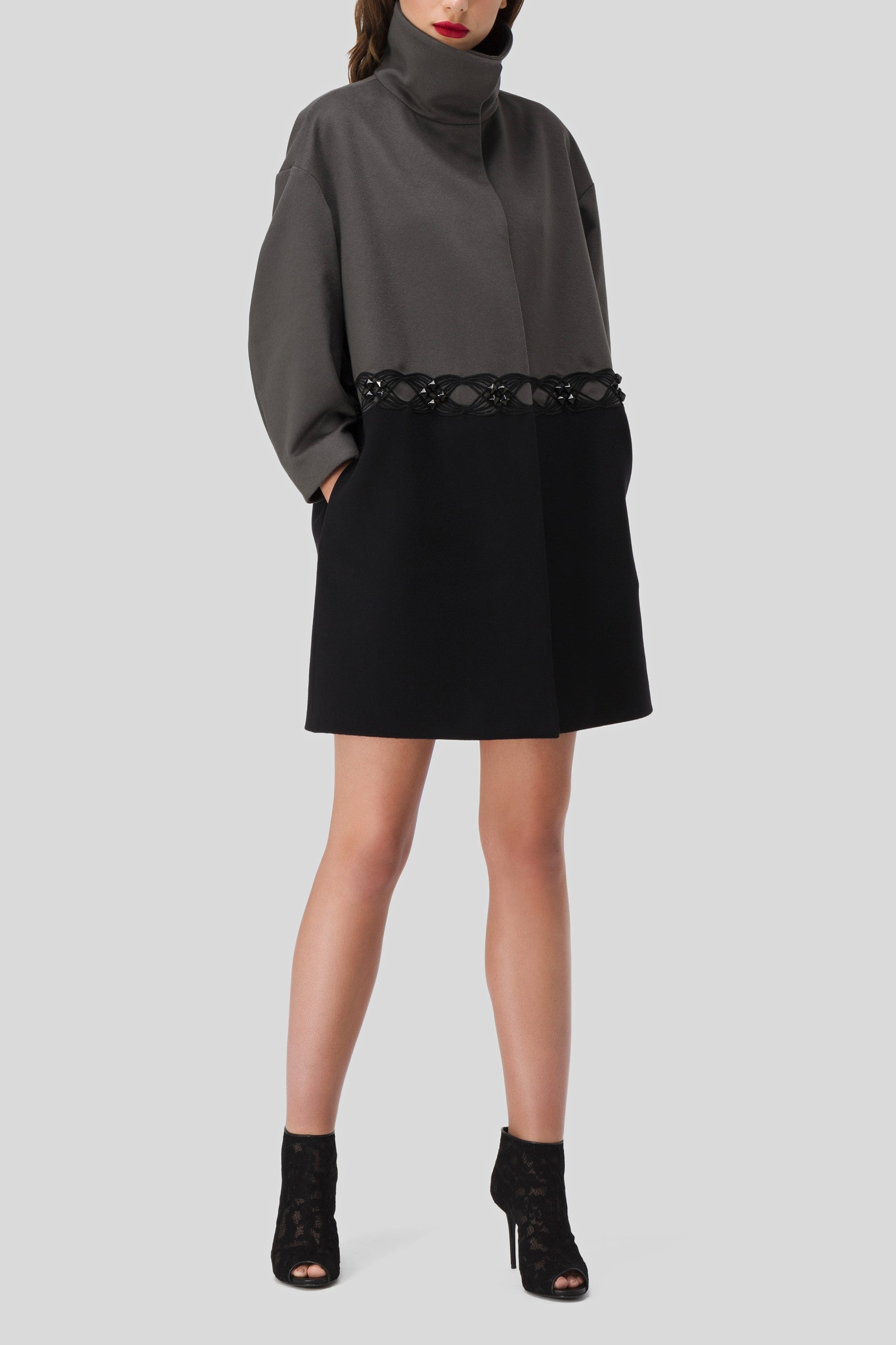 Antonio Croce Calipso Two-Tone Coat