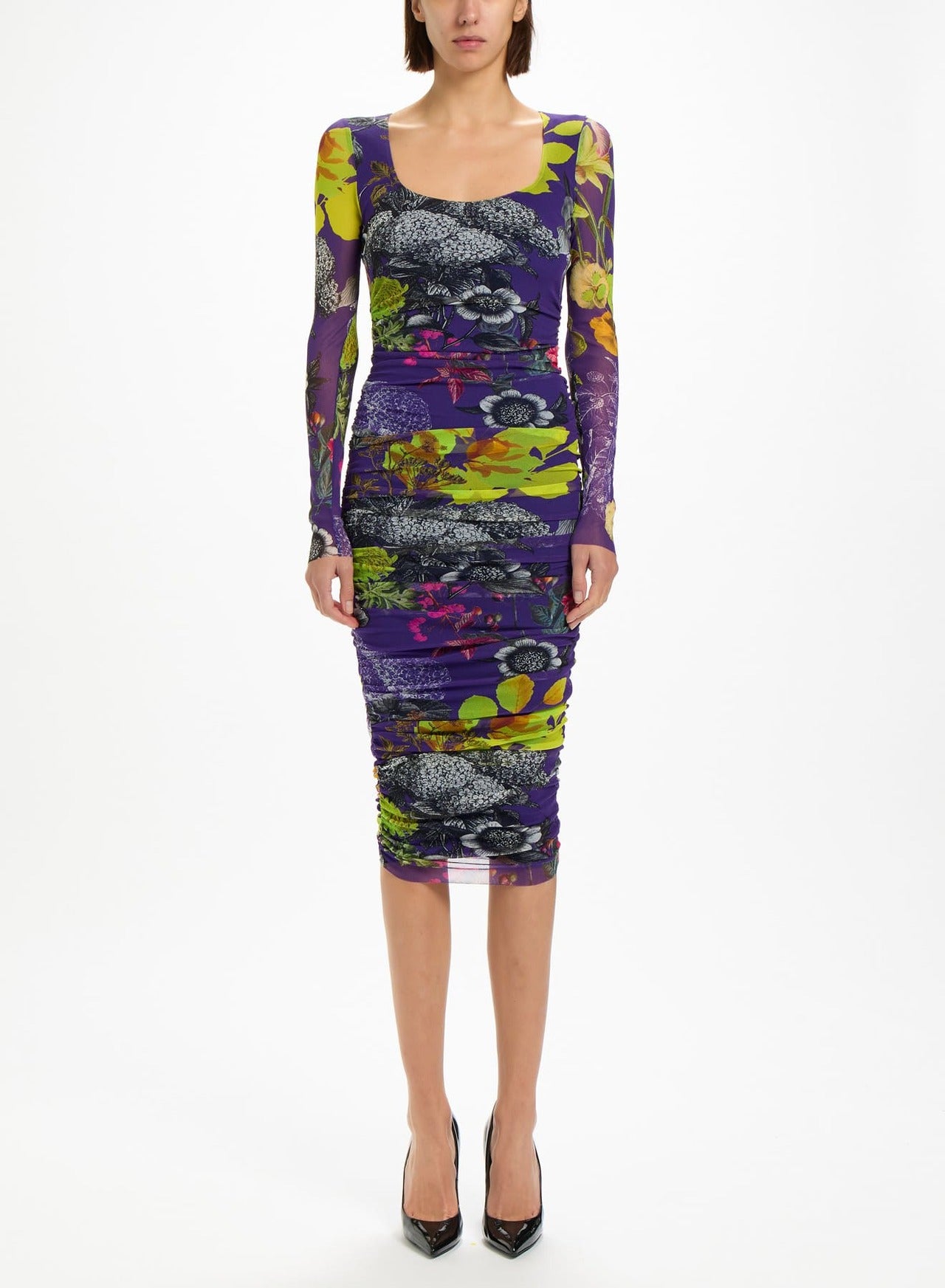 Fuzzi Woman Botanical Garden Midi Dress