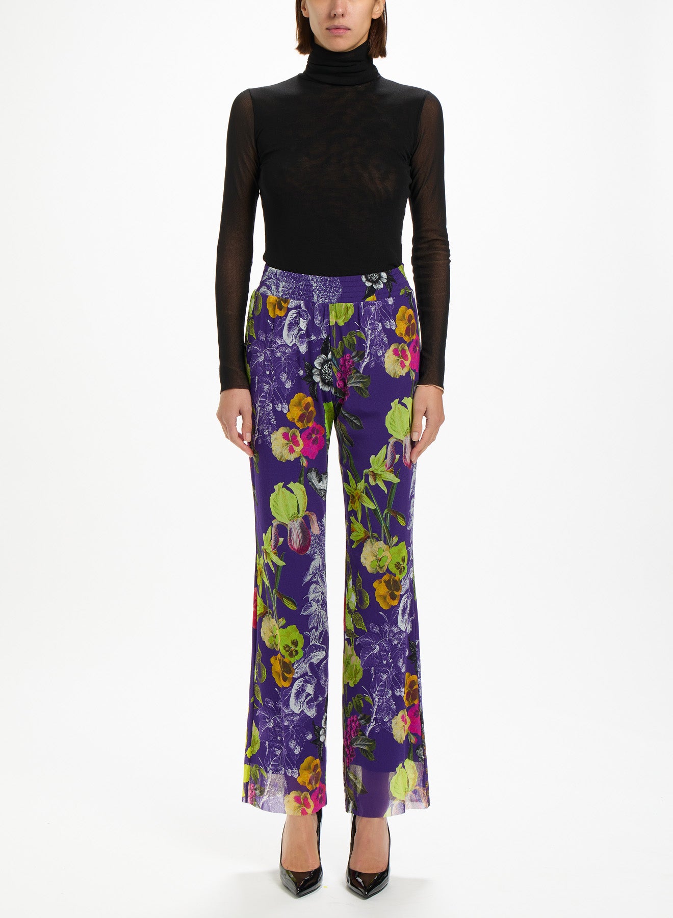 Fuzzi Woman Botanical Garden Wide-Leg Pants