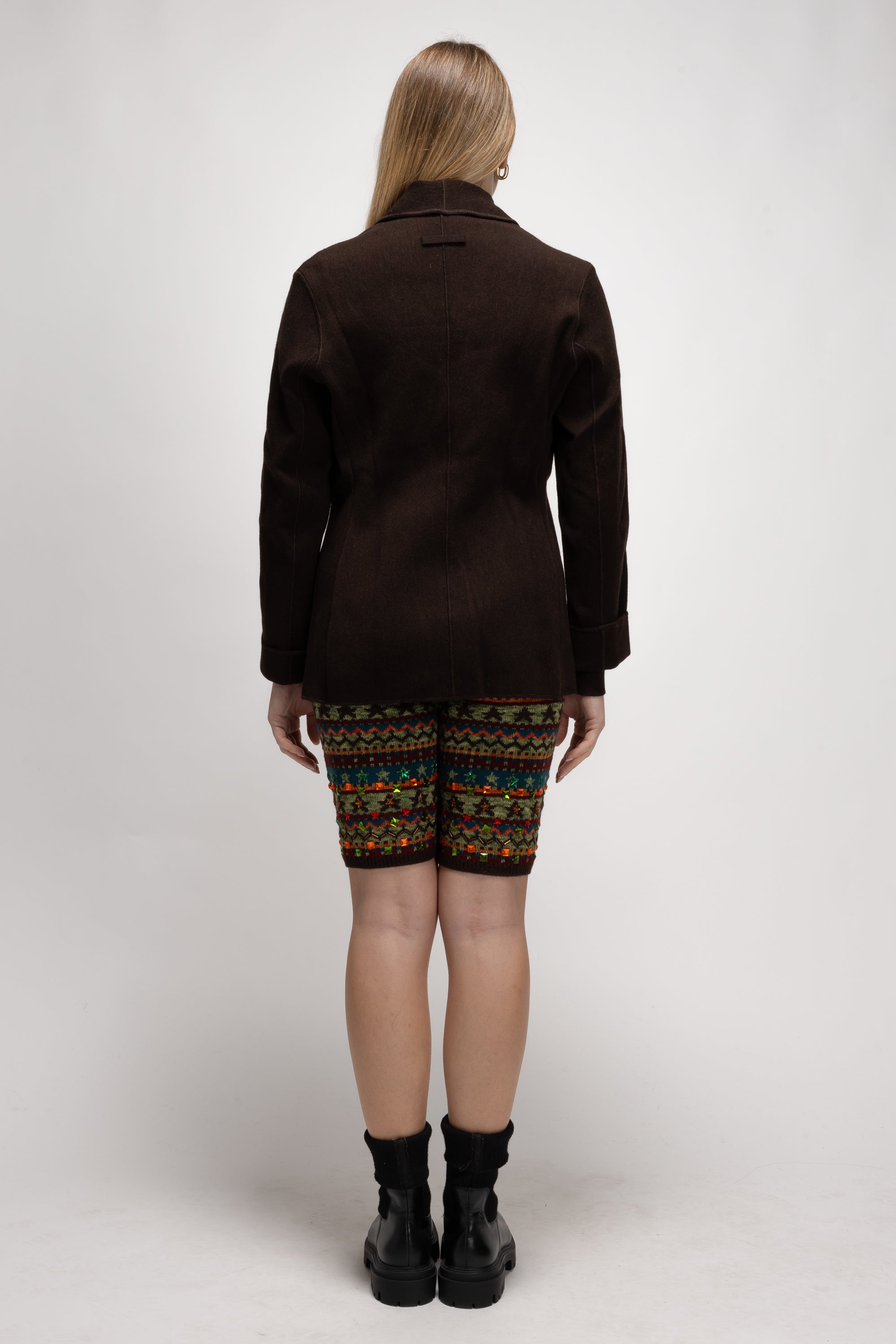 Vintage Woman Brown Knit Jacket - Autumn/Winter 1995