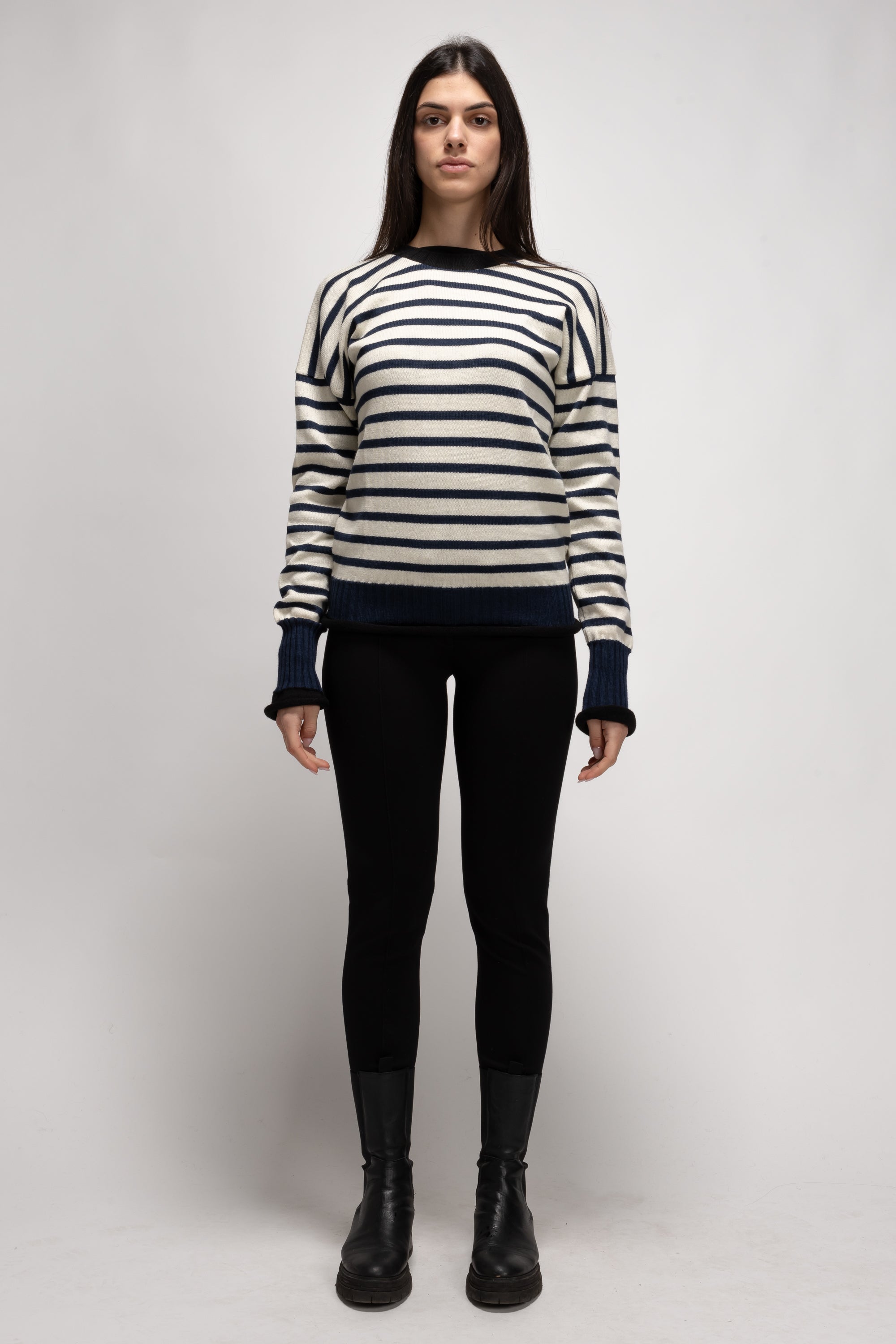 Vintage Woman Striped Knit Sweater - Autumn/Winter 1992