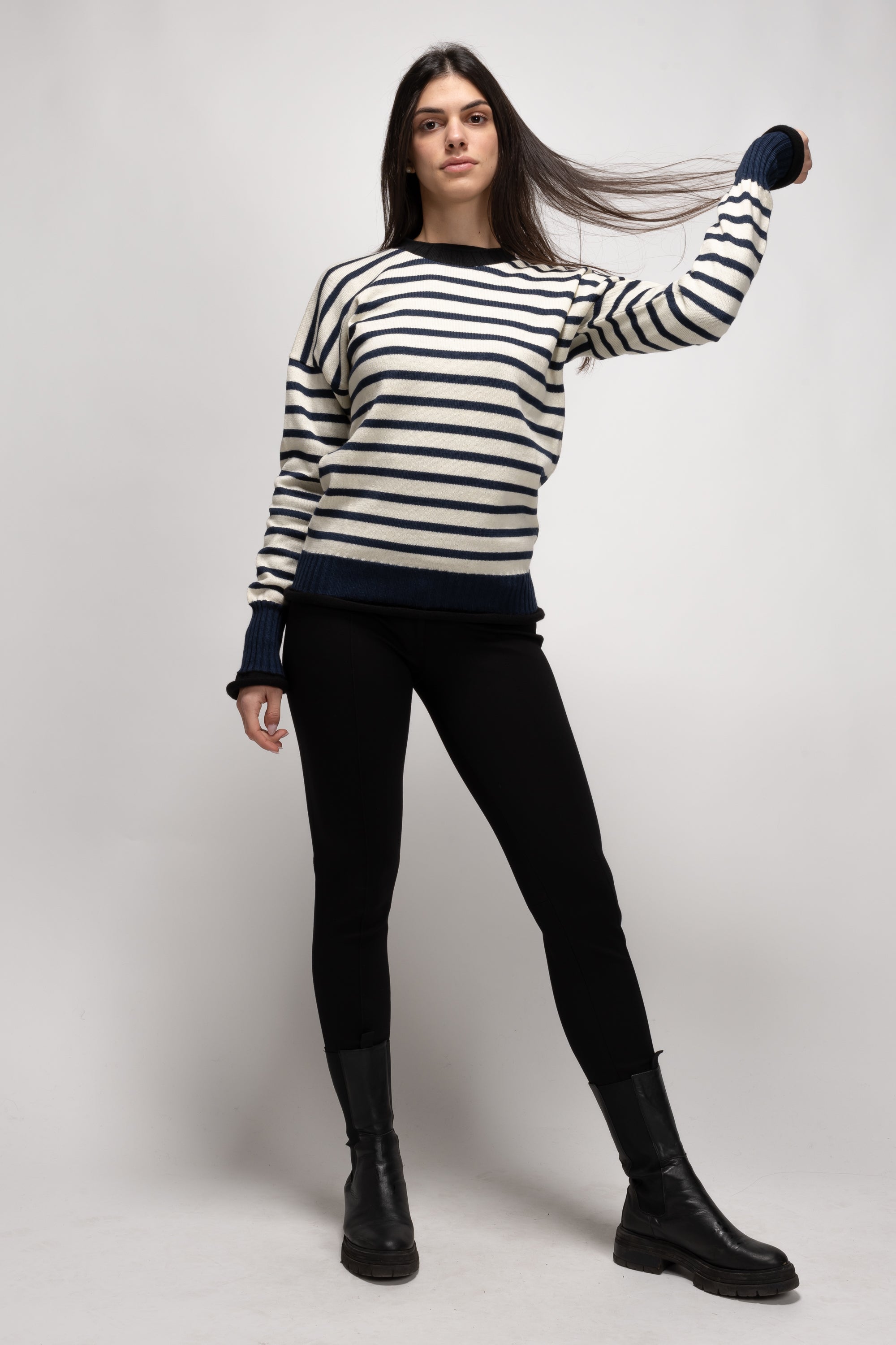 Vintage Woman Striped Knit Sweater - Autumn/Winter 1992