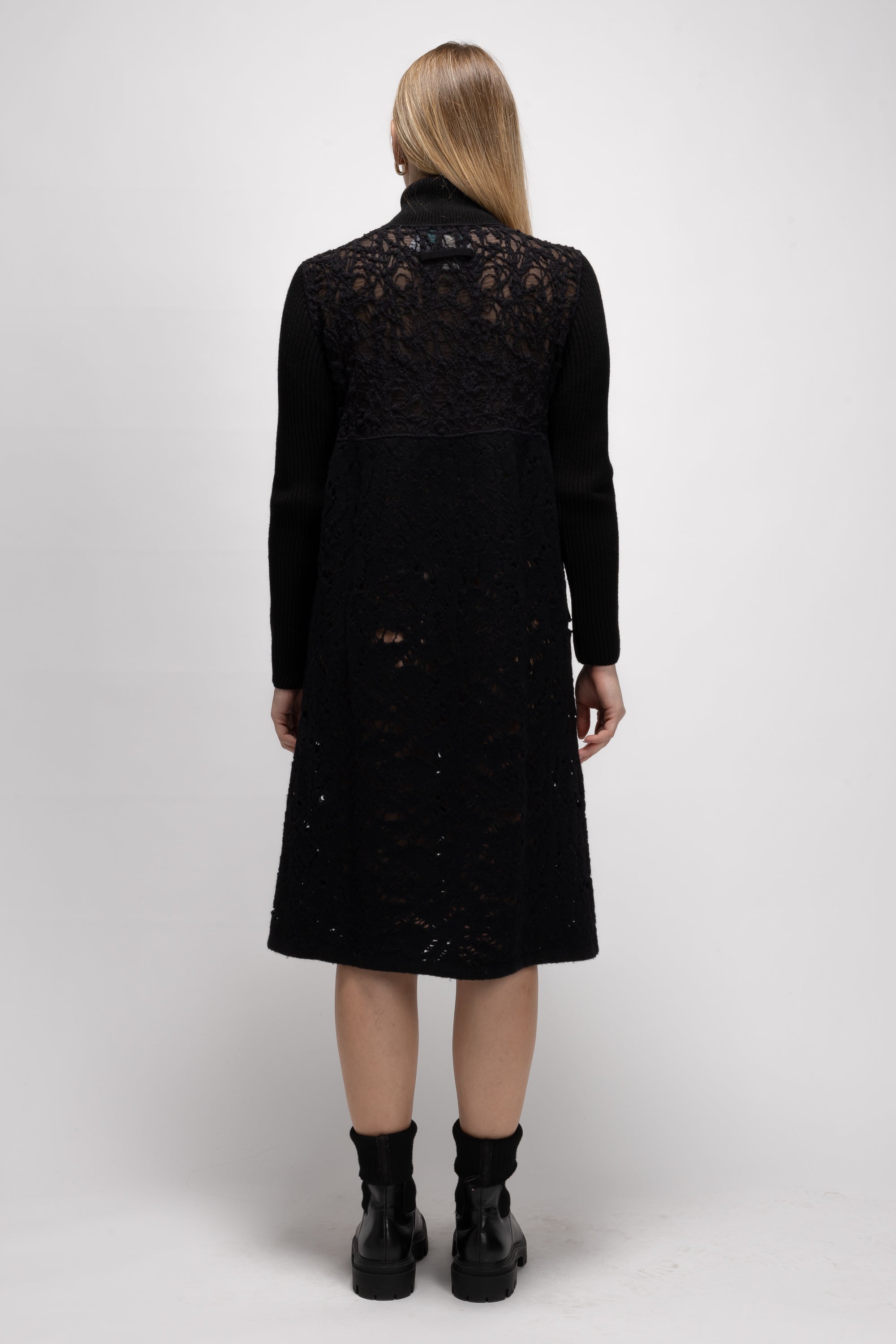 Vintage Woman Black Knit Dress - Autumn/Winter 1993