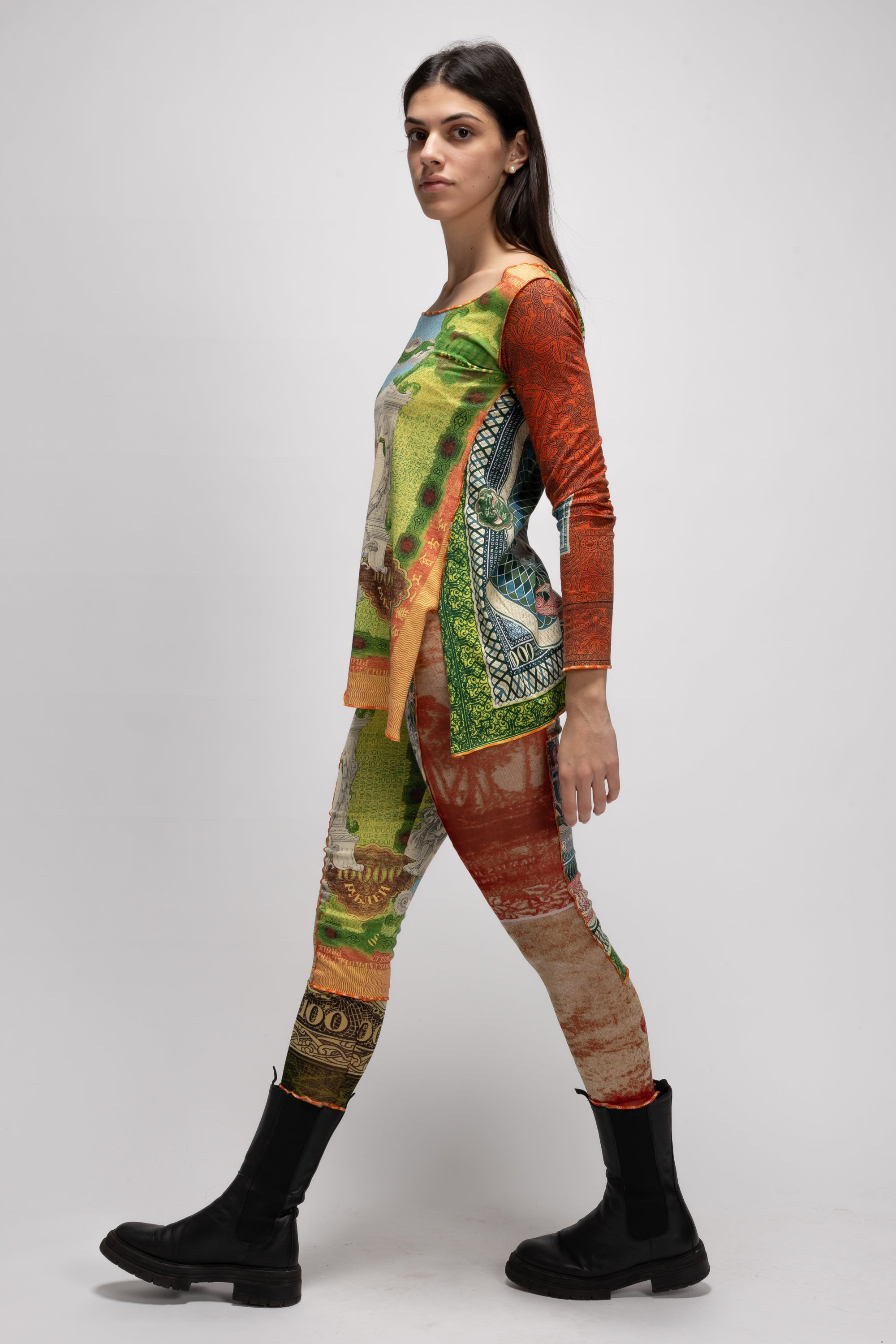 Vintage Woman Patchwork Leggings  - Spring/Summer 1994