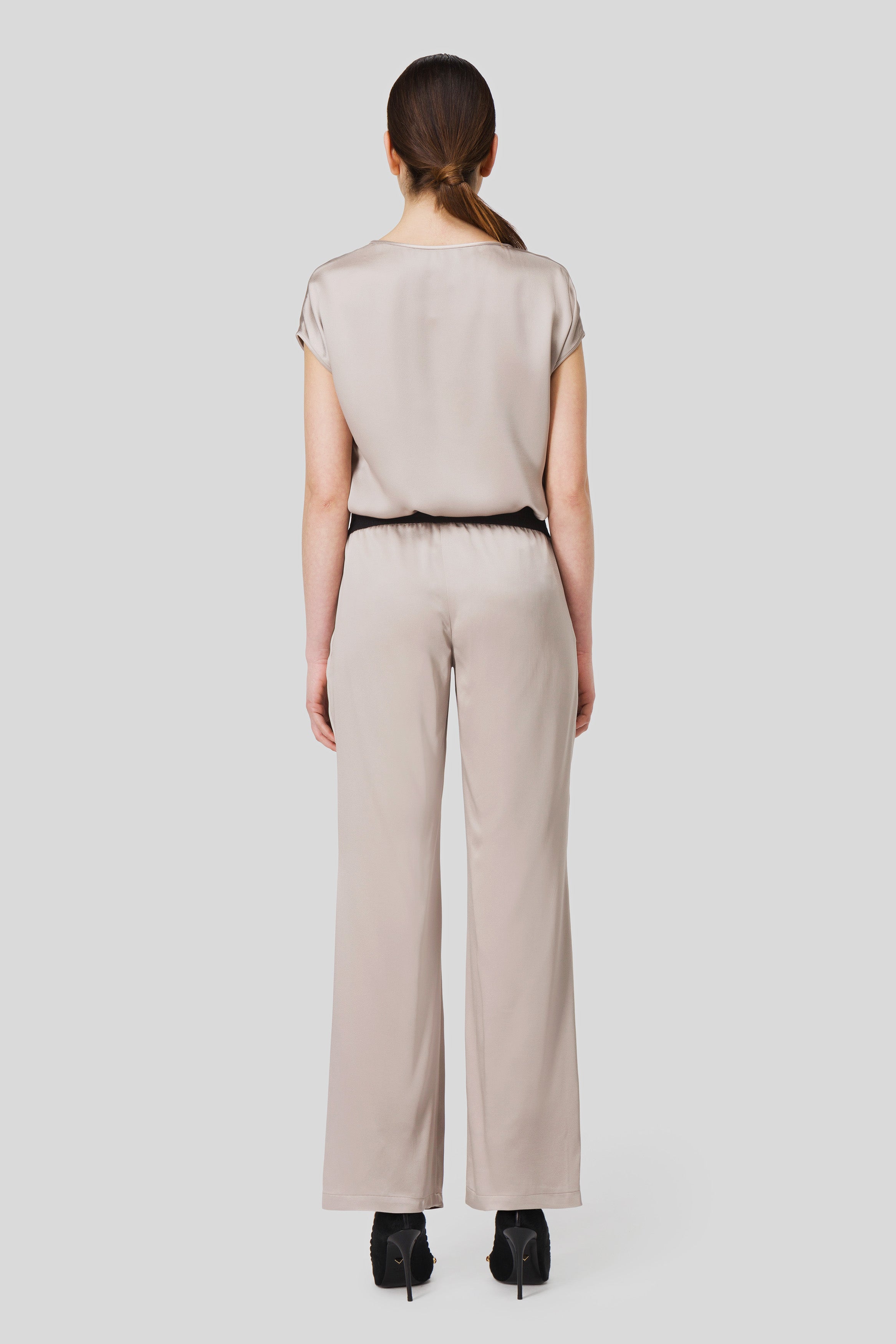 Antonio Croce Pam Pleated Satin Trousers