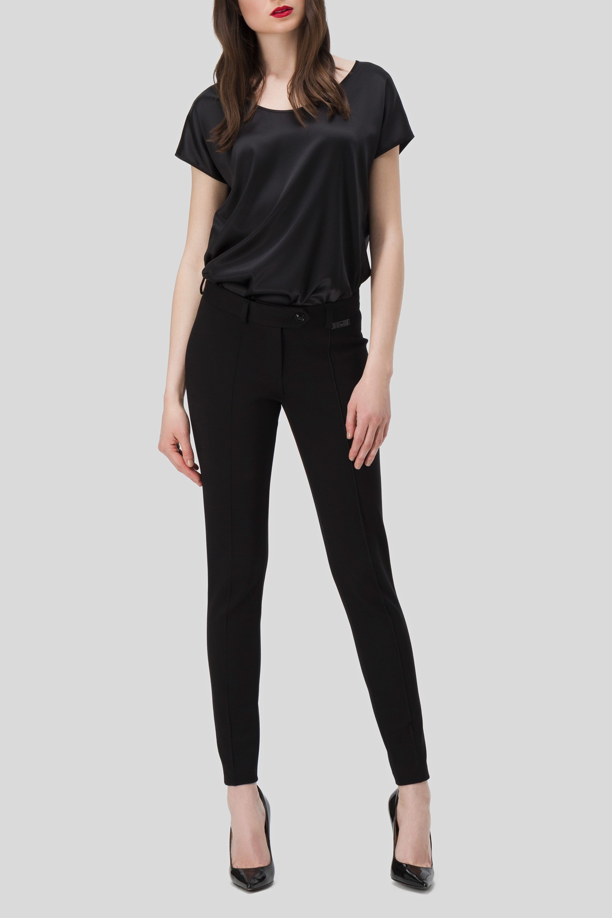 Antonio Croce Patrix Black Skinny Trousers