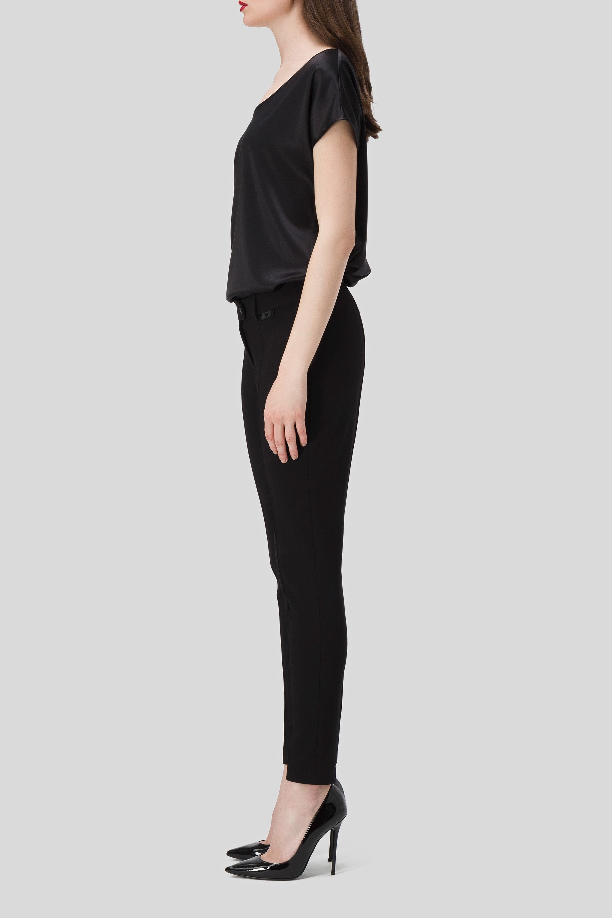 Antonio Croce Patrix Black Skinny Trousers