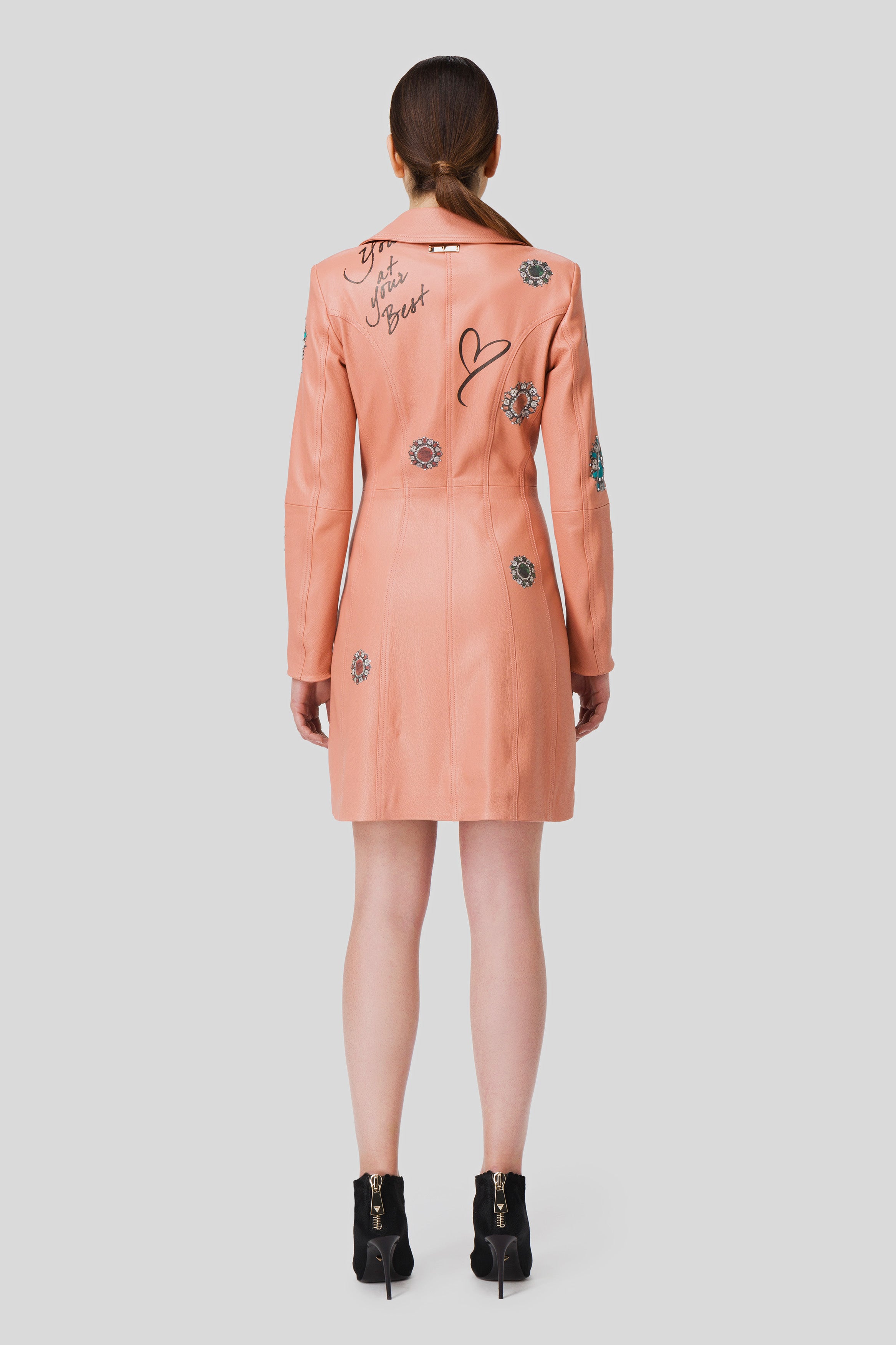 Antonio Croce Tennessee Embellished Zip-Up Jacket Dress