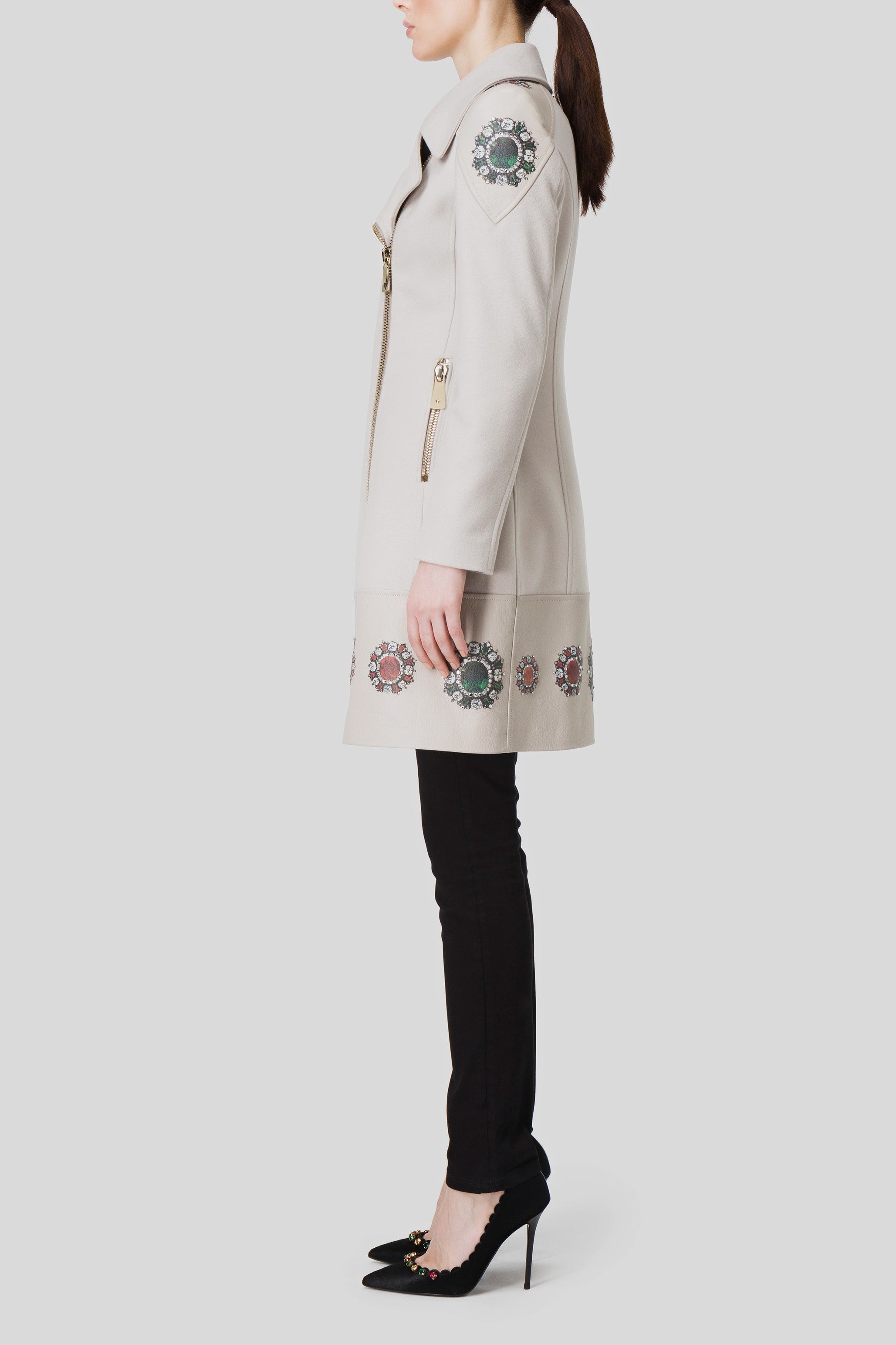 Antonio Croce Tessy Asymmetrical Zip-Up Jacket