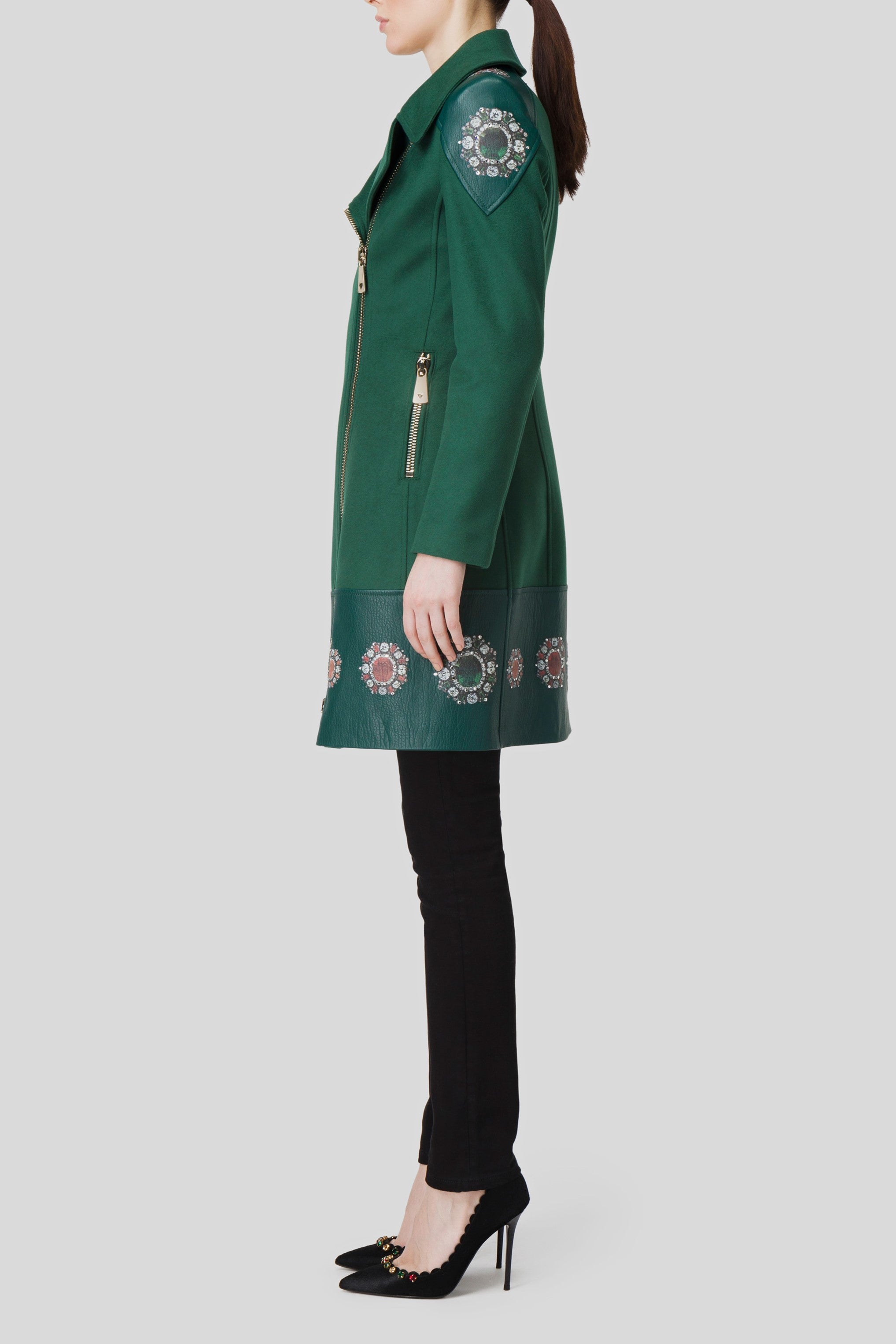 Antonio Croce Tessy Asymmetrical Zip-Up Jacket