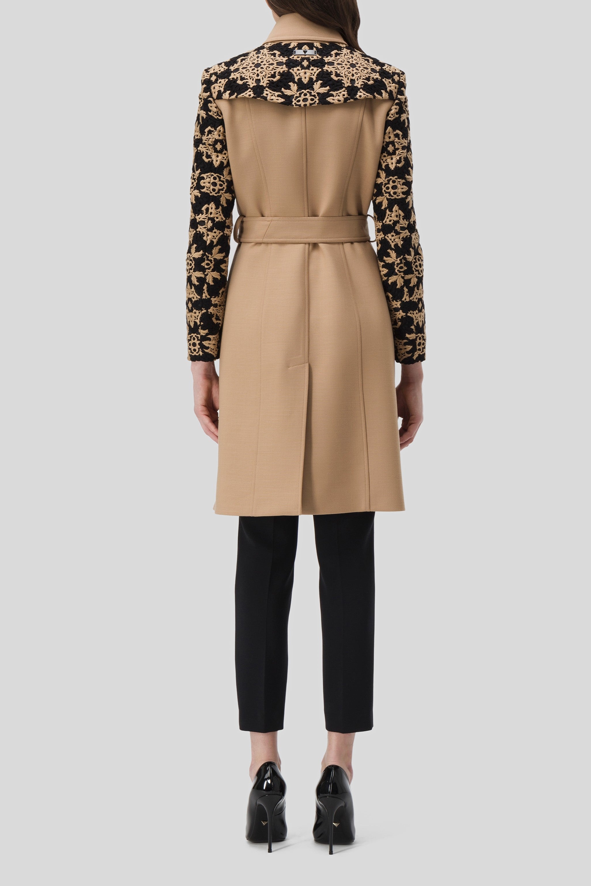 Antonio Croce Thalia Contrast Sleeve Coat