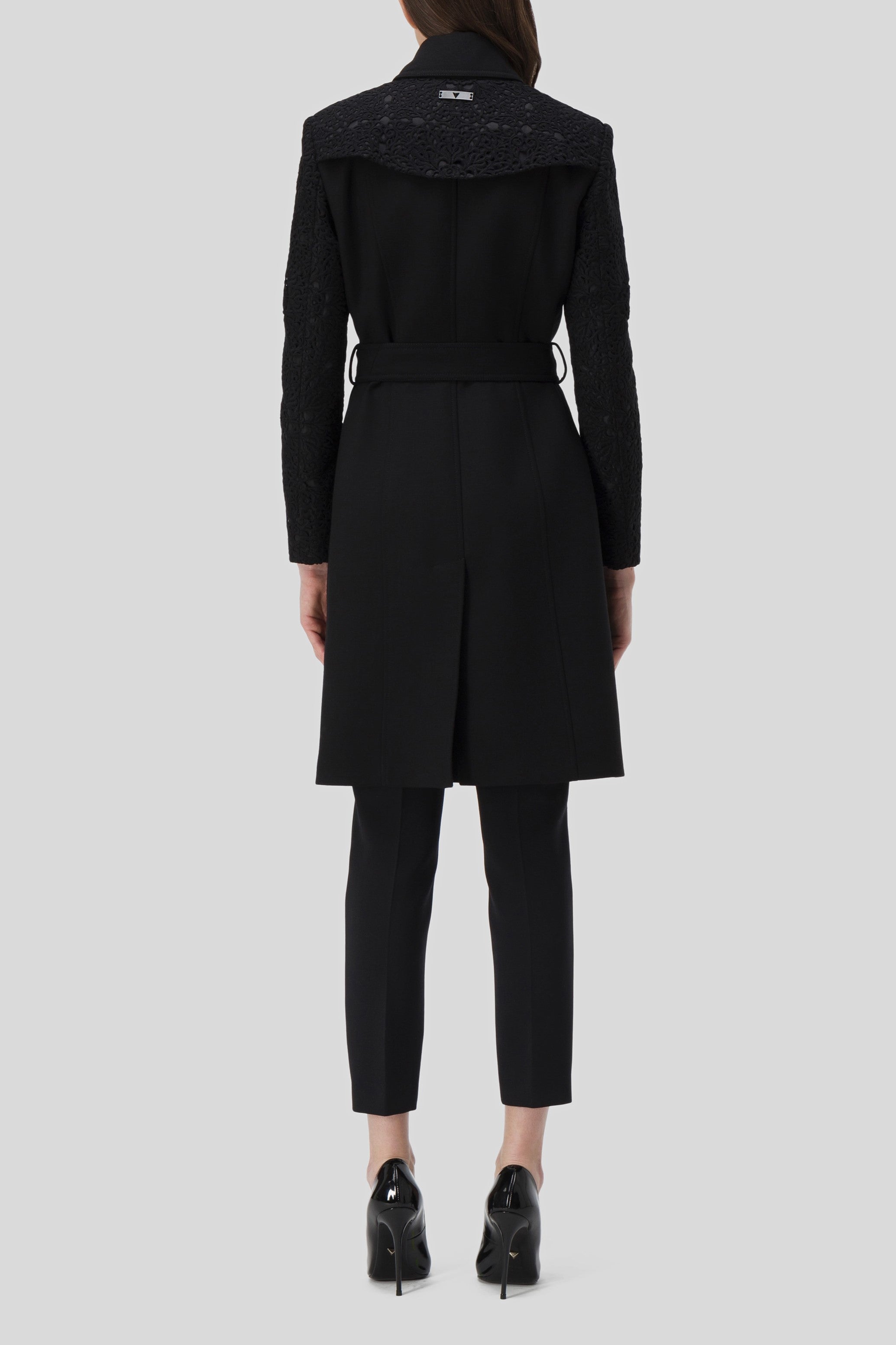 Antonio Croce Thalia Contrast Sleeve Coat